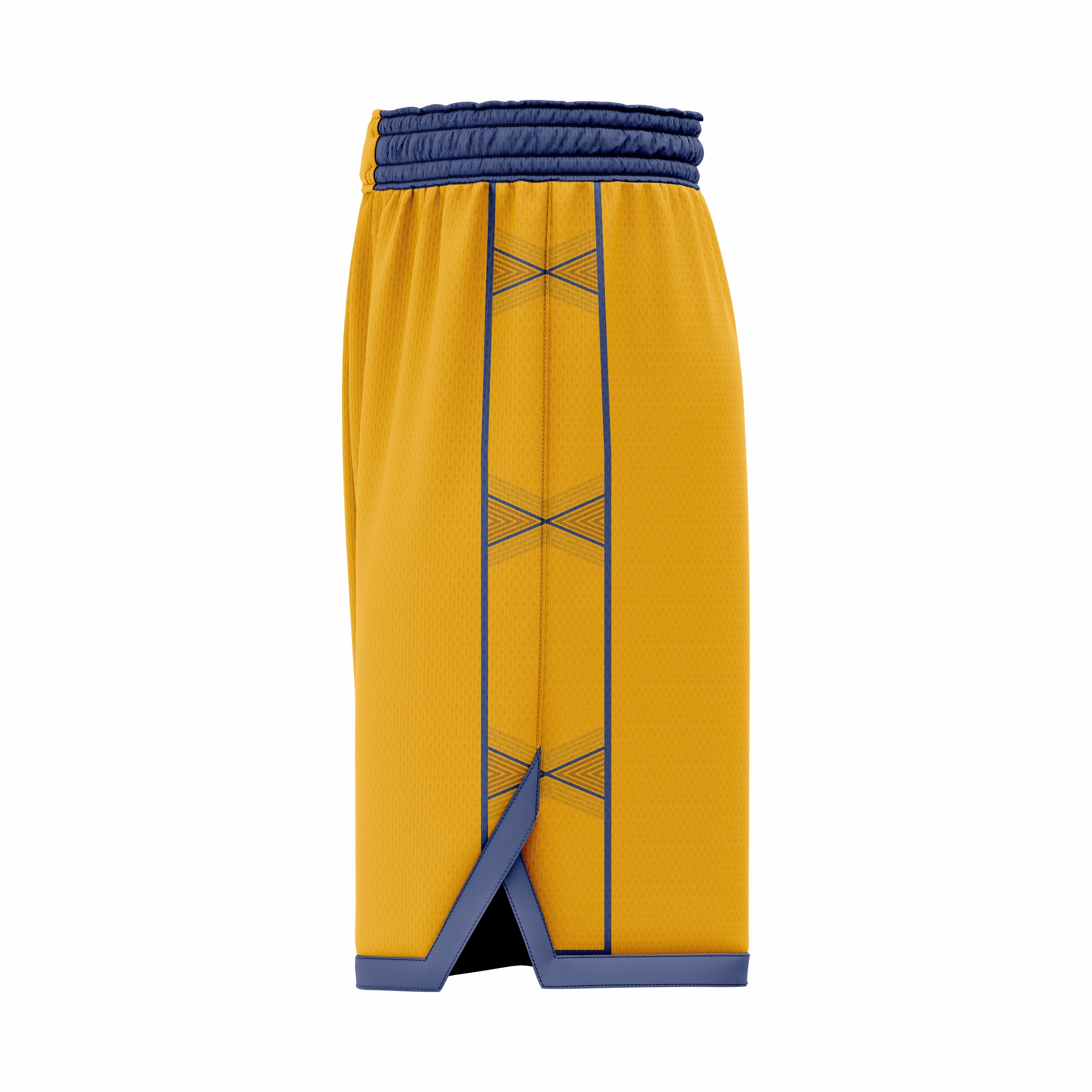 Custom White Red Blue Authentic Basketball Shorts