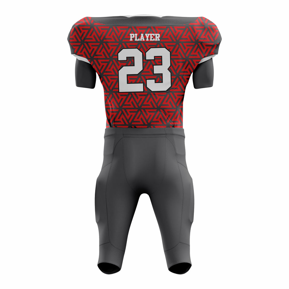 Custom Maroon Black American Football Uniforms with Integrated Pads