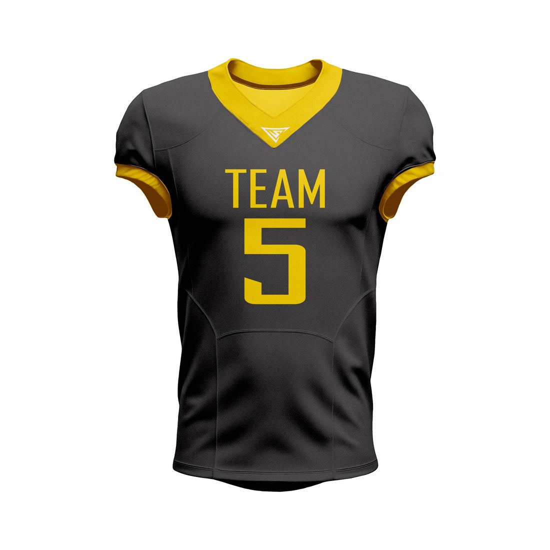 Custom Black & Yellow American Football Jersey