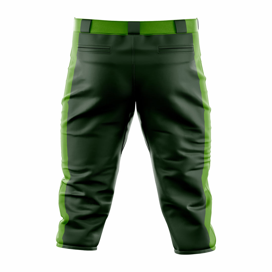 Custom Black & Green Baseball Knicker Pant