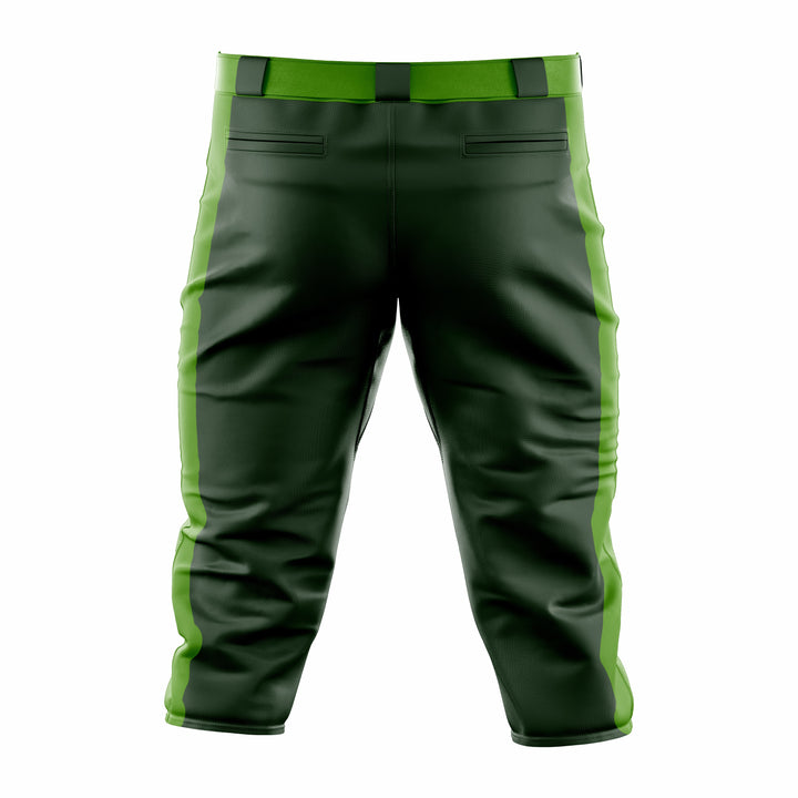 Custom Black & Green Baseball Knicker Pant
