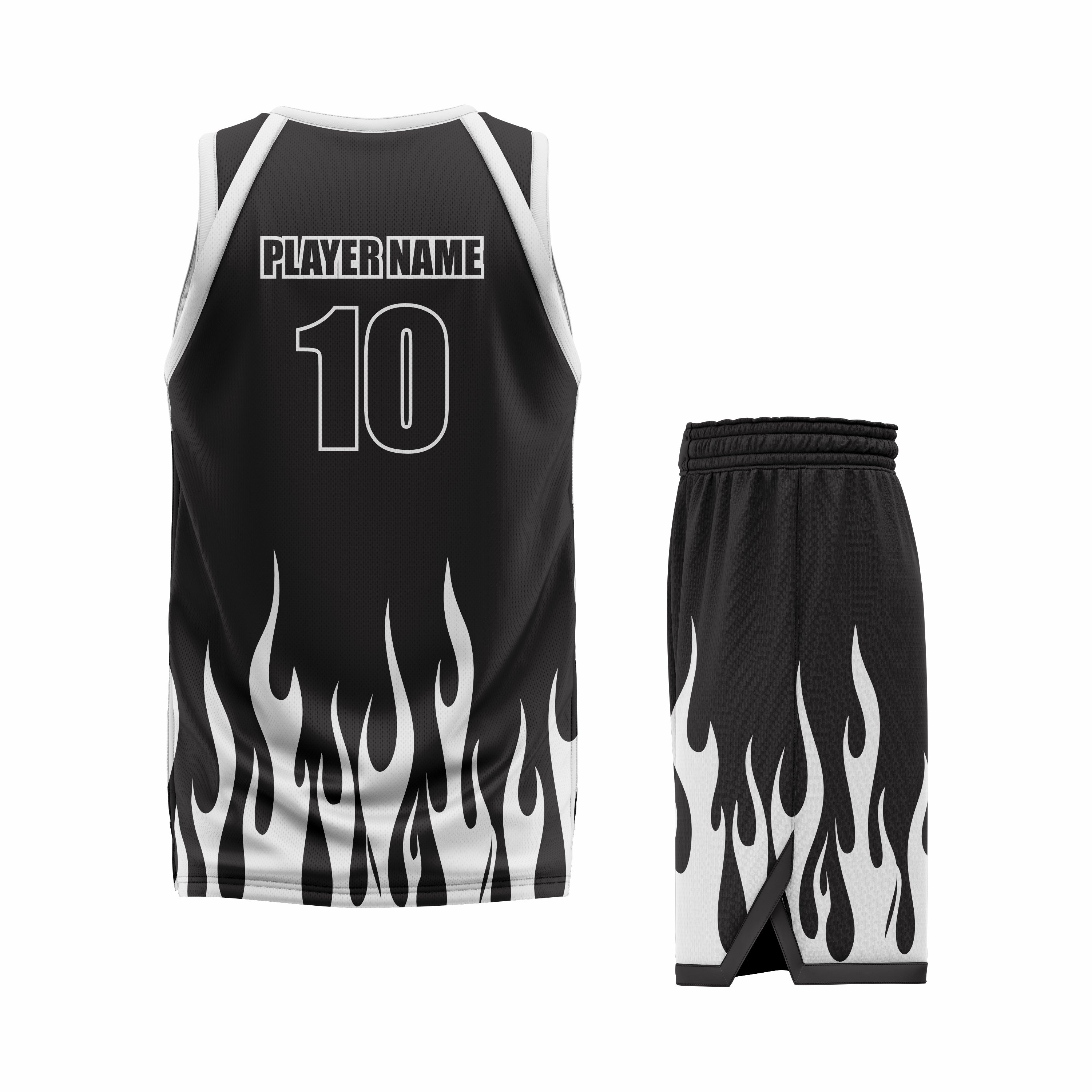Custom Black White Basketball Uniform Set | Sports Custom Uniform
