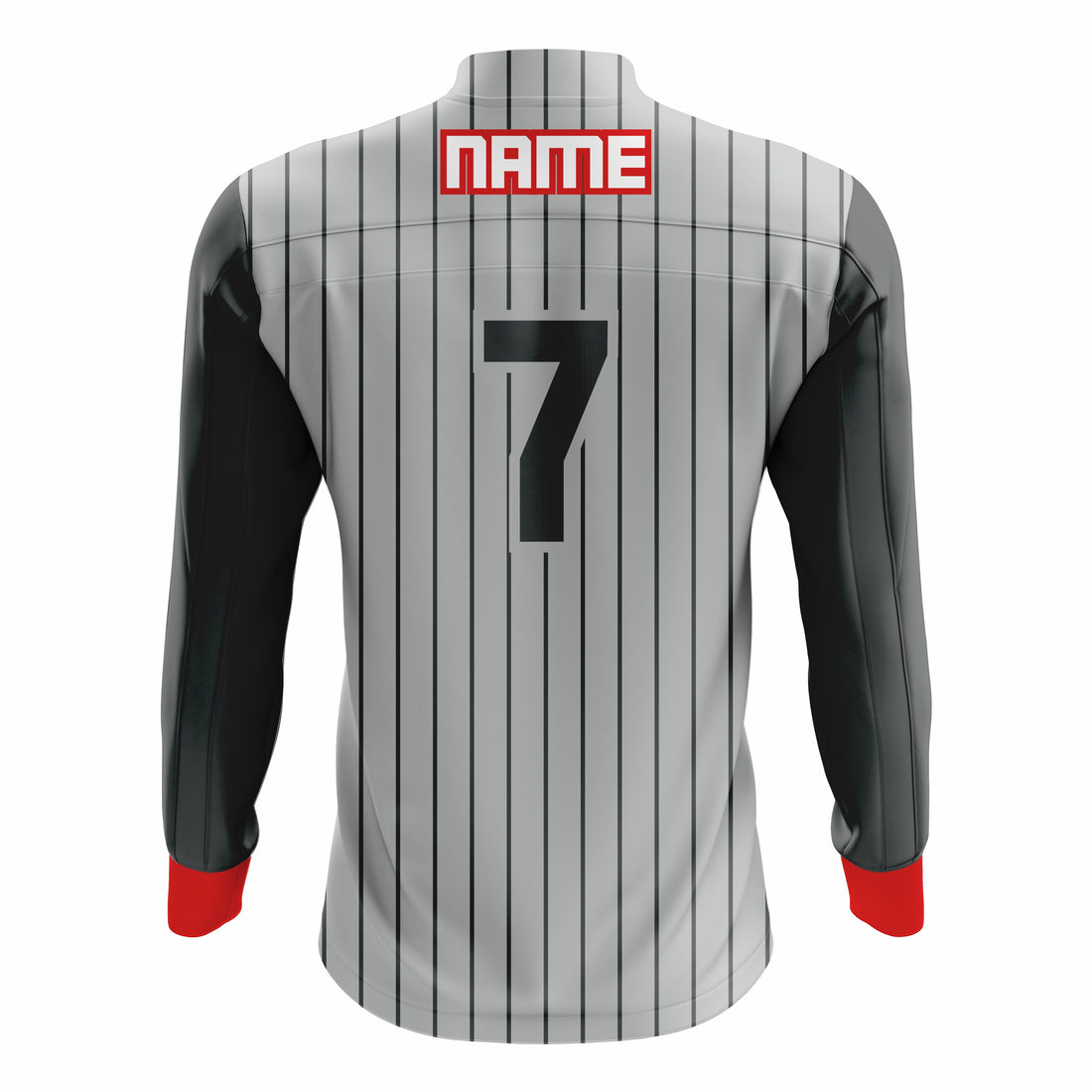 Custom Grey, Black & Red ¼ ZIP LONG SLEEVE WARM UP SOFTBALL JACKET