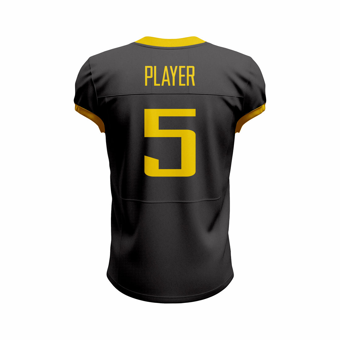 Custom Black & Yellow American Football Jersey