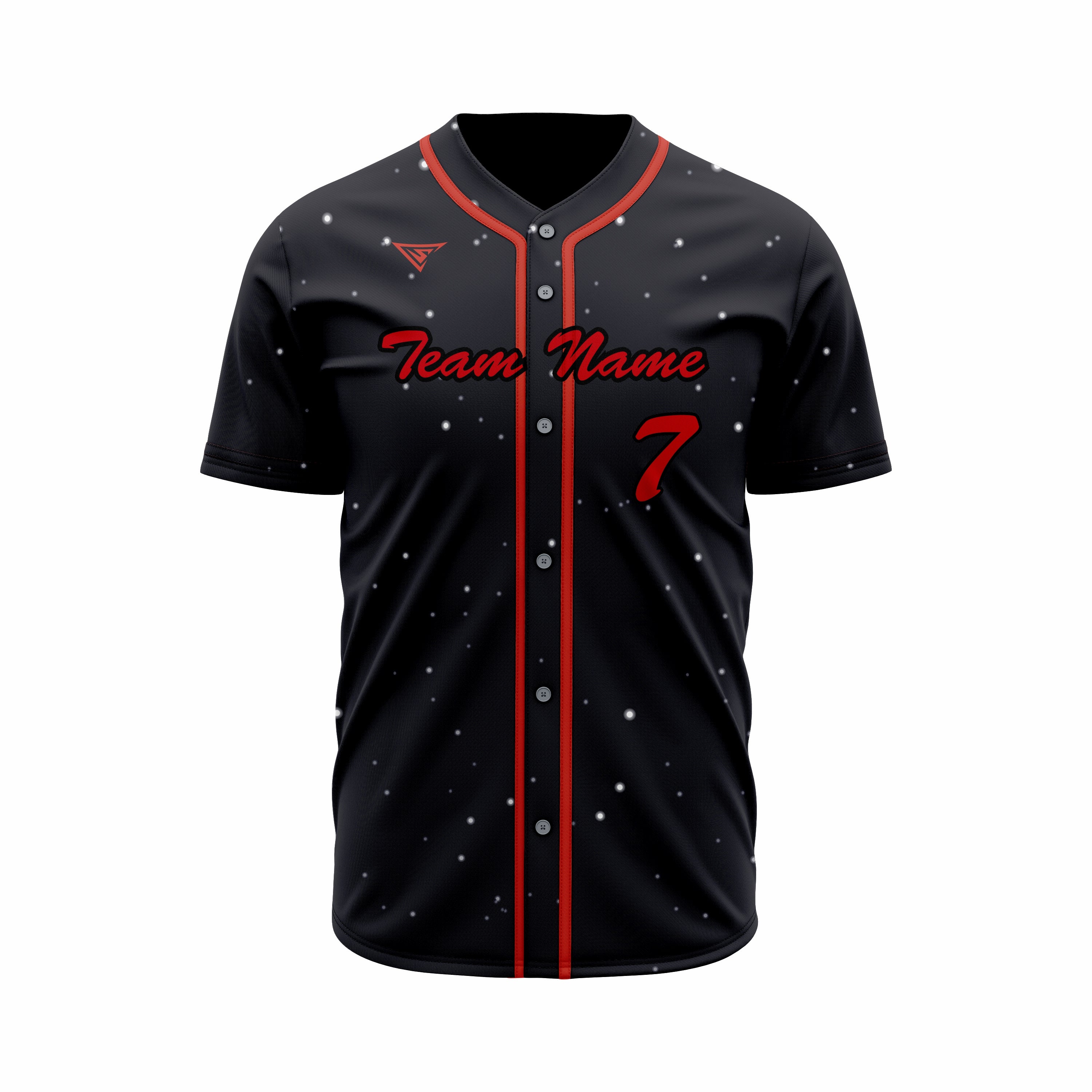 Custom Baseball full Buttons Jersey Sublimated