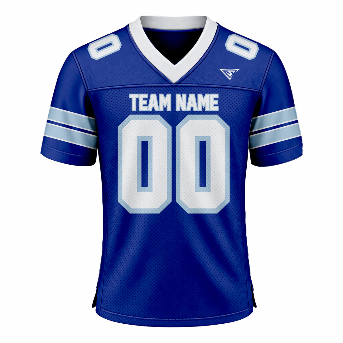 Custom Blue & White American Football Fan Jersey