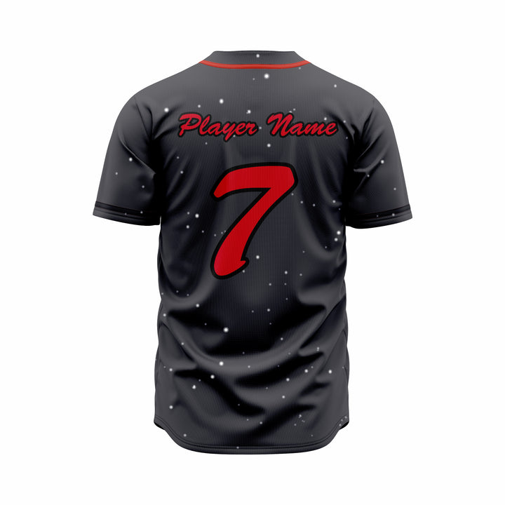 Custom Baseball full Buttons Jersey Sublimated