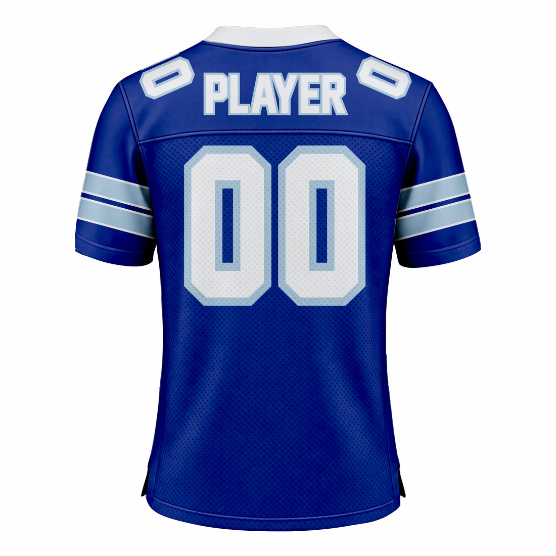 Custom Blue & White American Football Fan Jersey