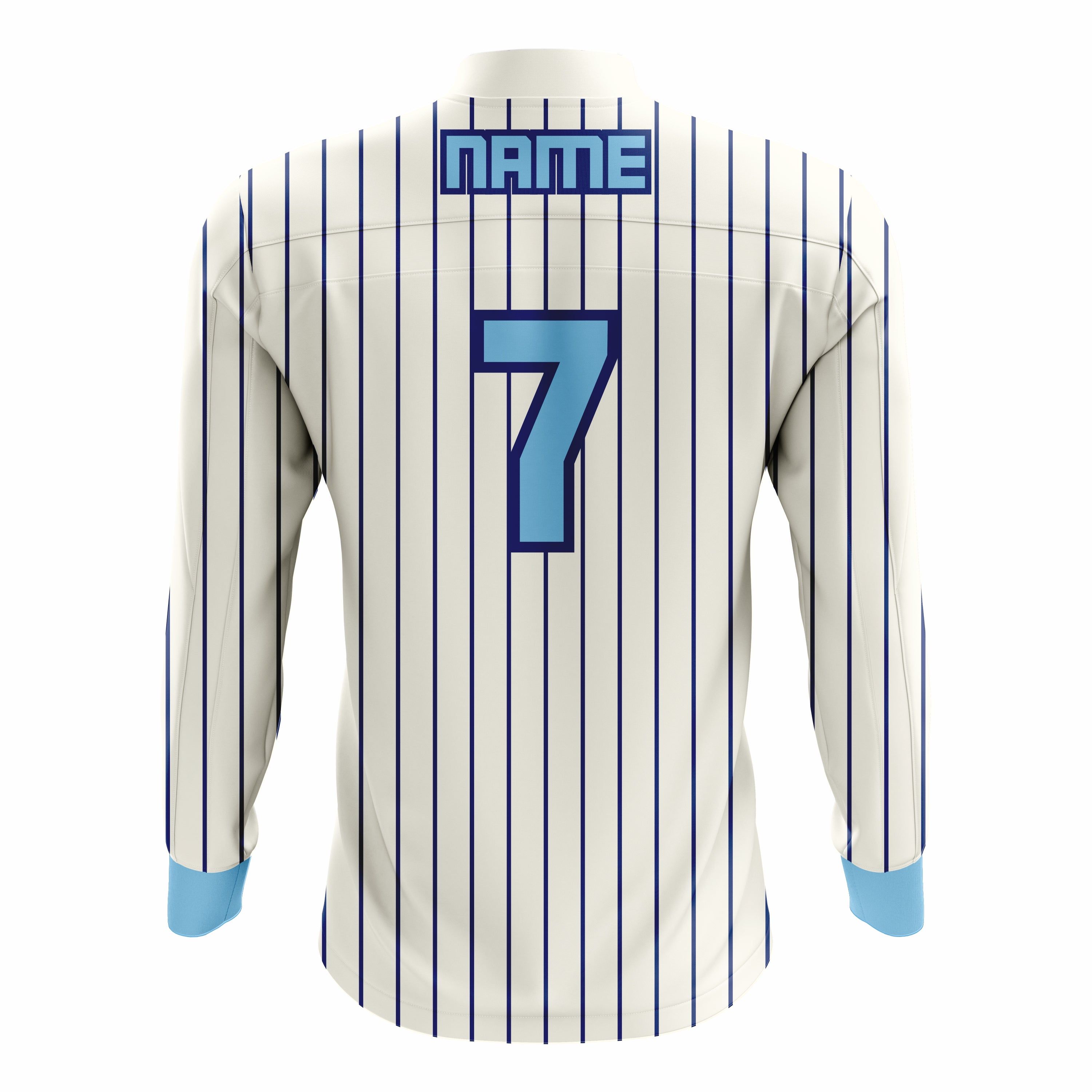 Custom White, Cyan & Black ¼ ZIP LONG SLEEVE WARM UP SOFTBALL JACKET