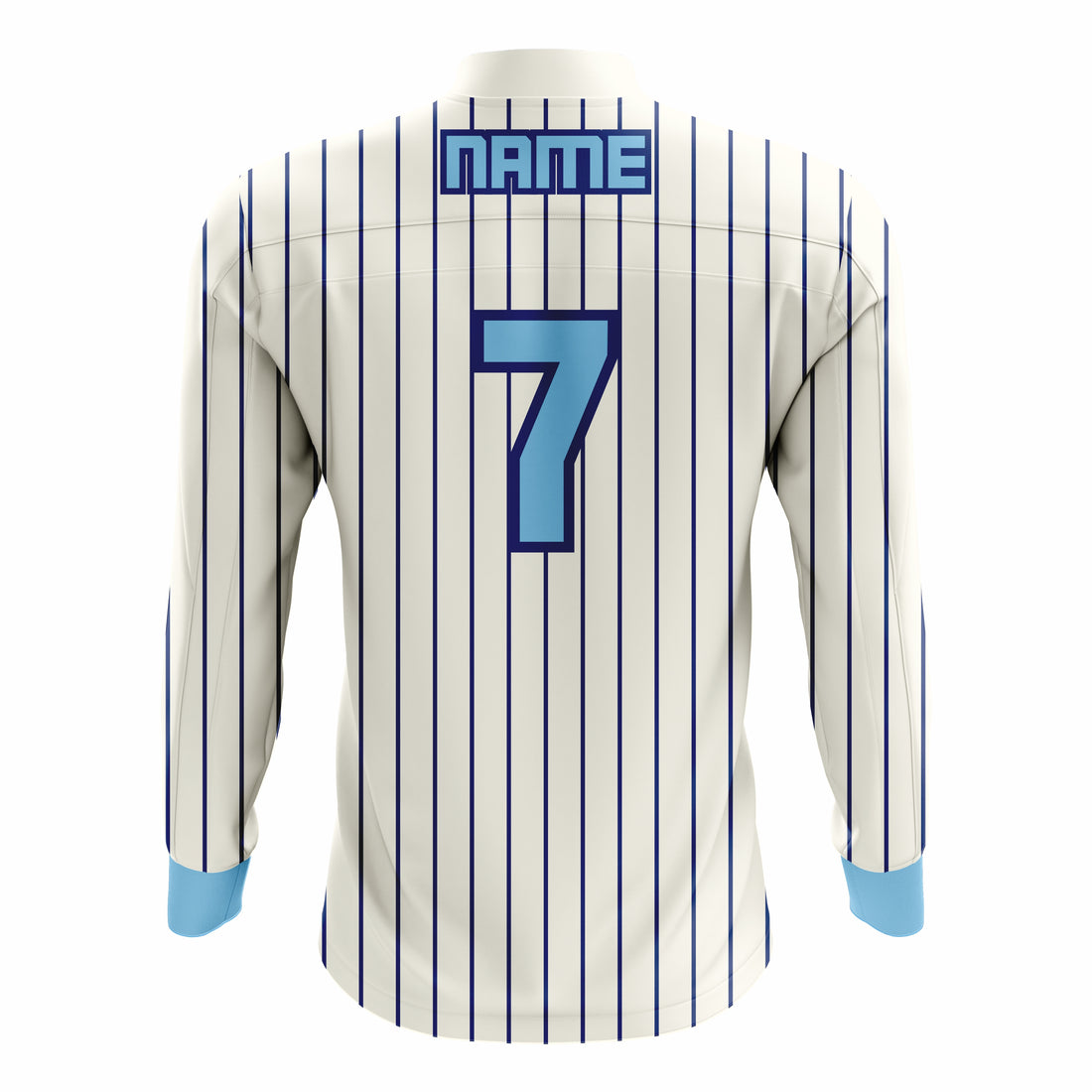 Custom White, Cyan & Black ¼ ZIP LONG SLEEVE WARM UP SOFTBALL JACKET