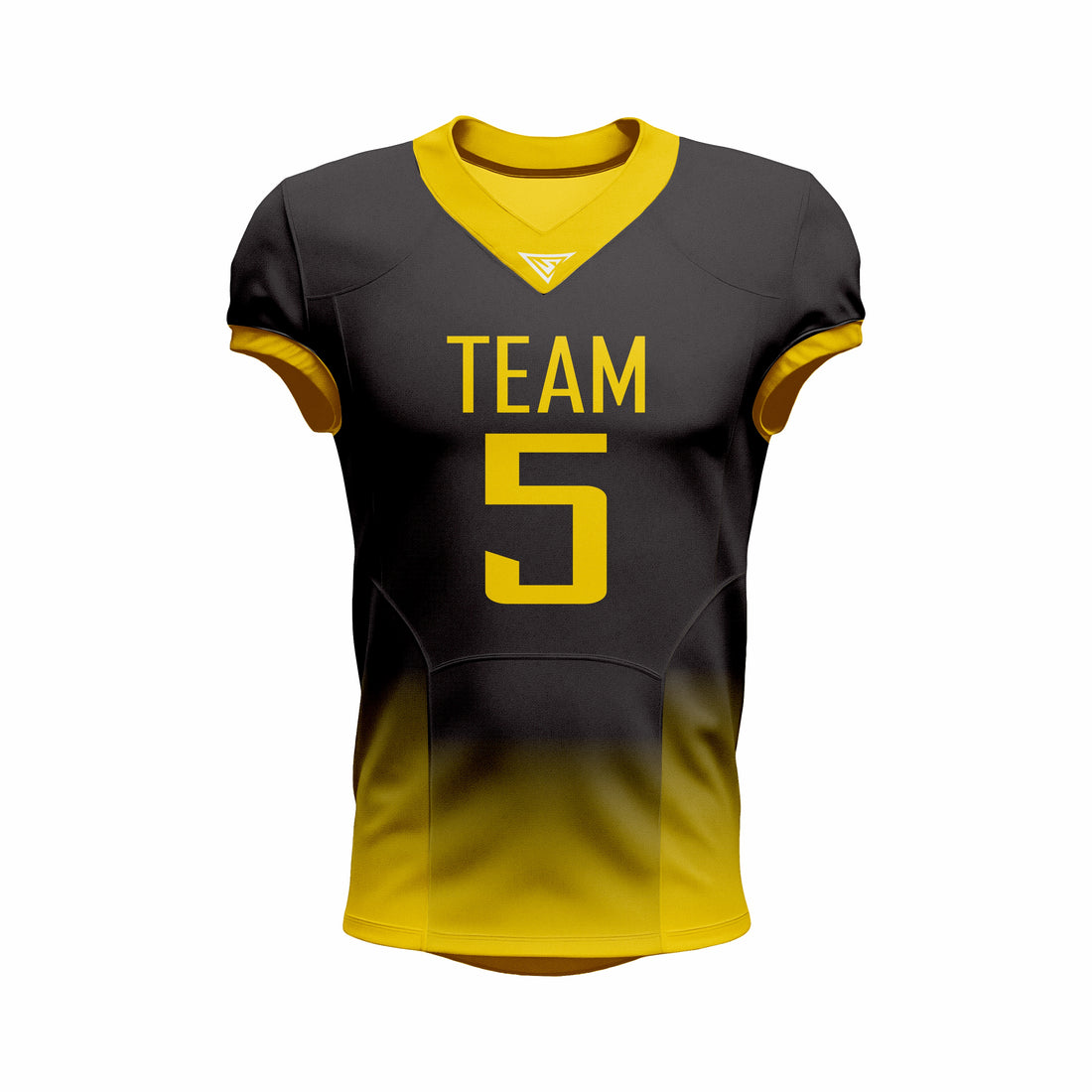 Custom Black & Yellow American Football Jersey