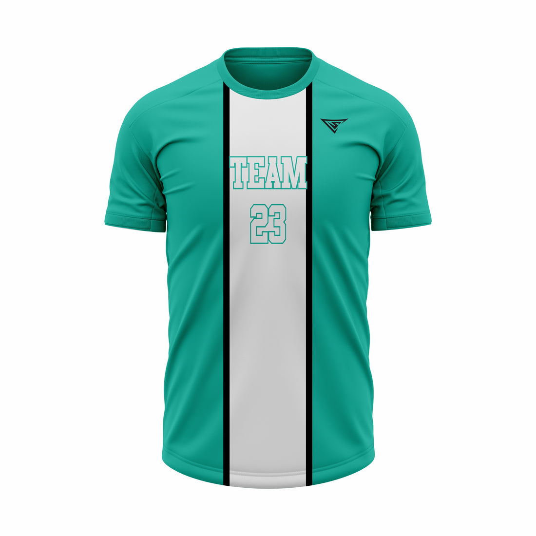 Custom Green, Gray & White Sublimation Soccer Jersey
