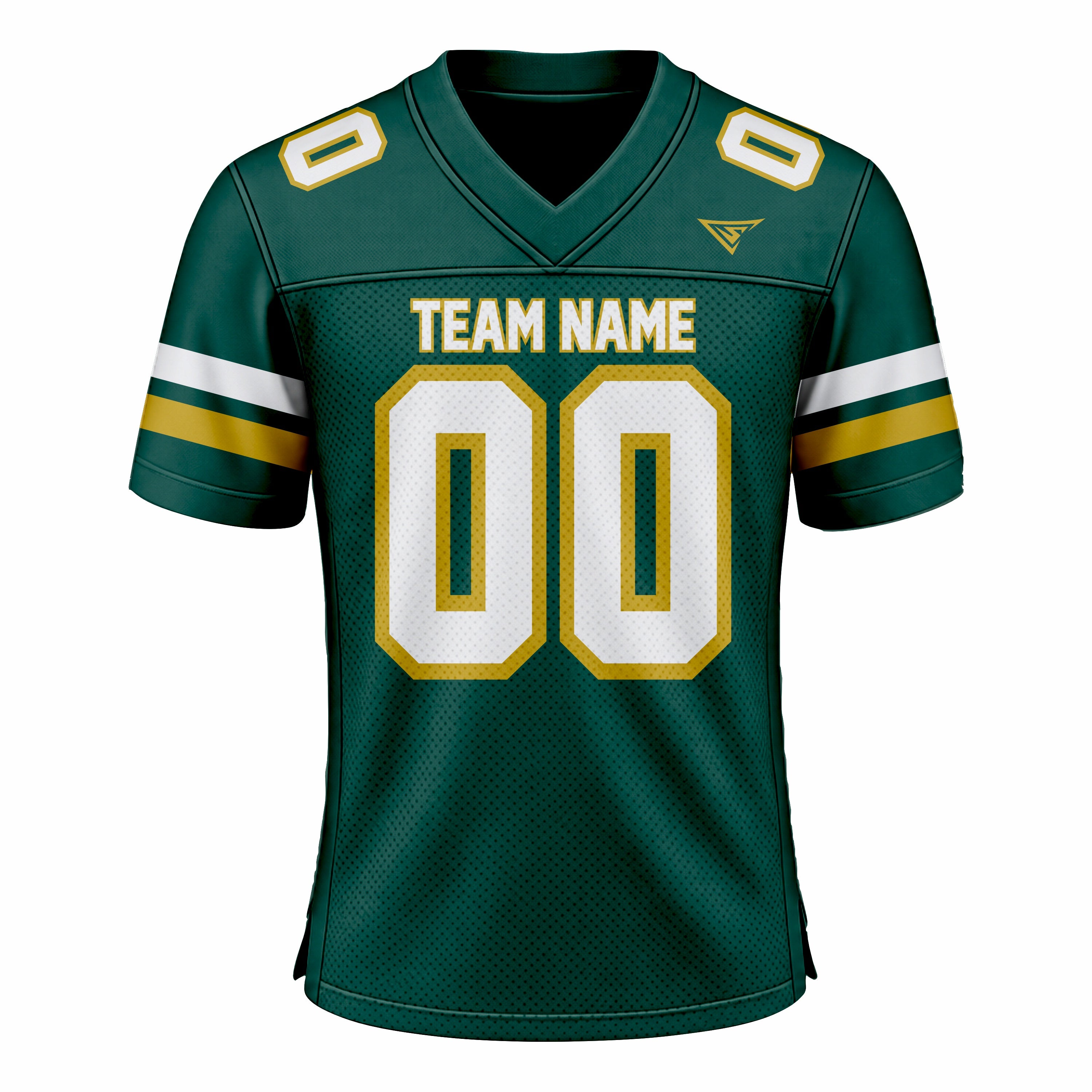 Custom Black, White & Orange American Football Fan Jersey