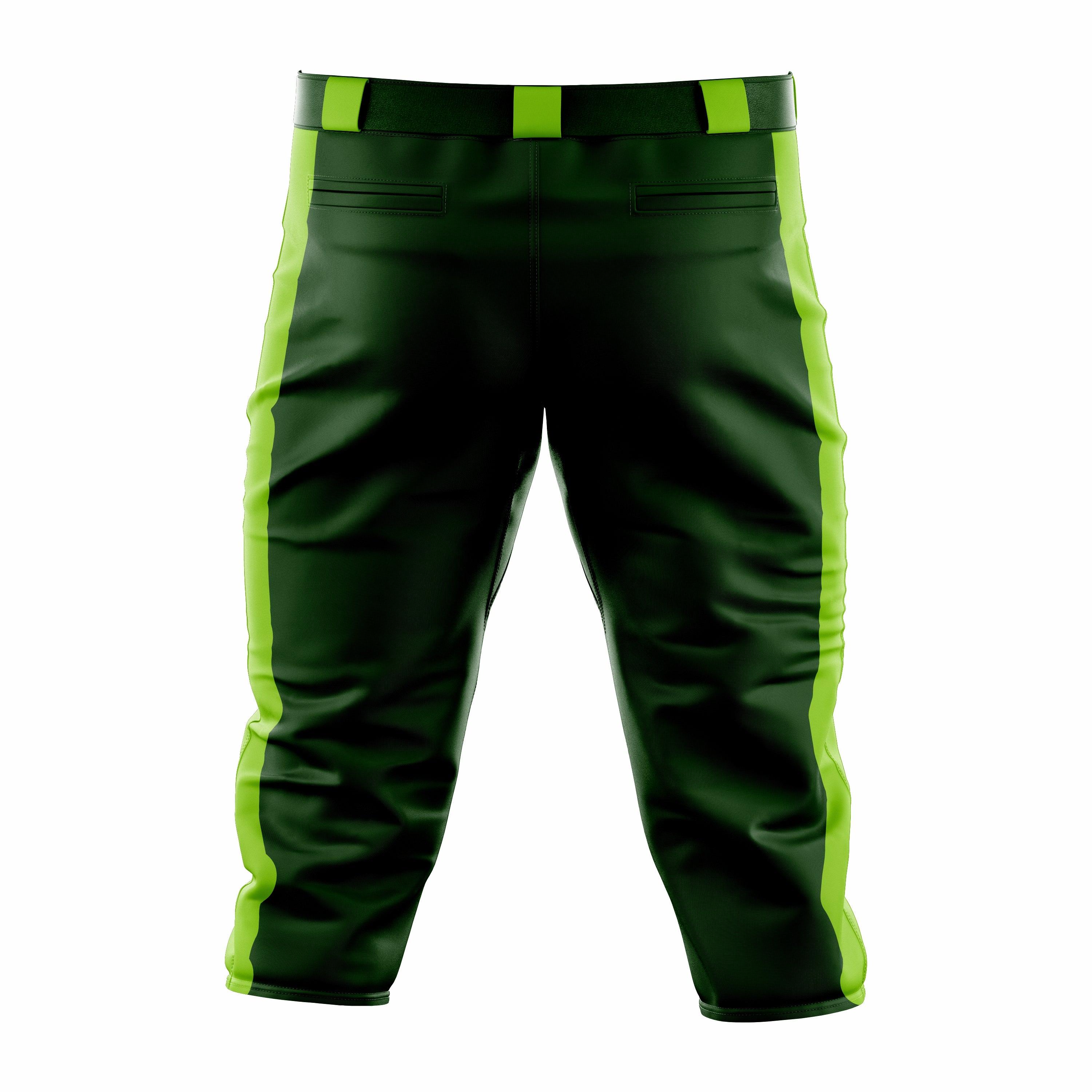 Custom Black & Green softball Knicker Pant