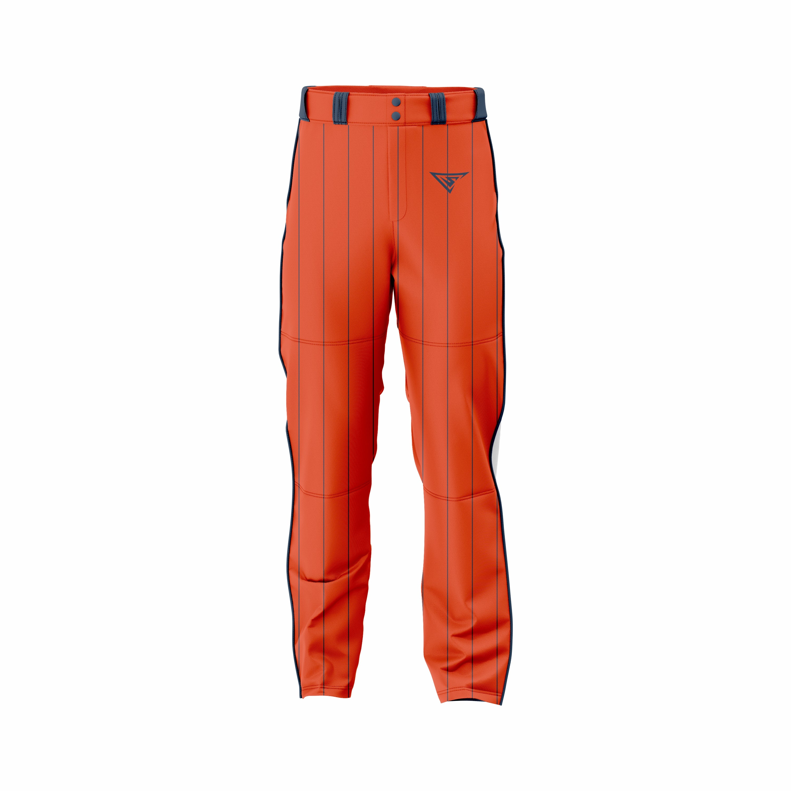 Custom Orange & Blue Baseball Pant