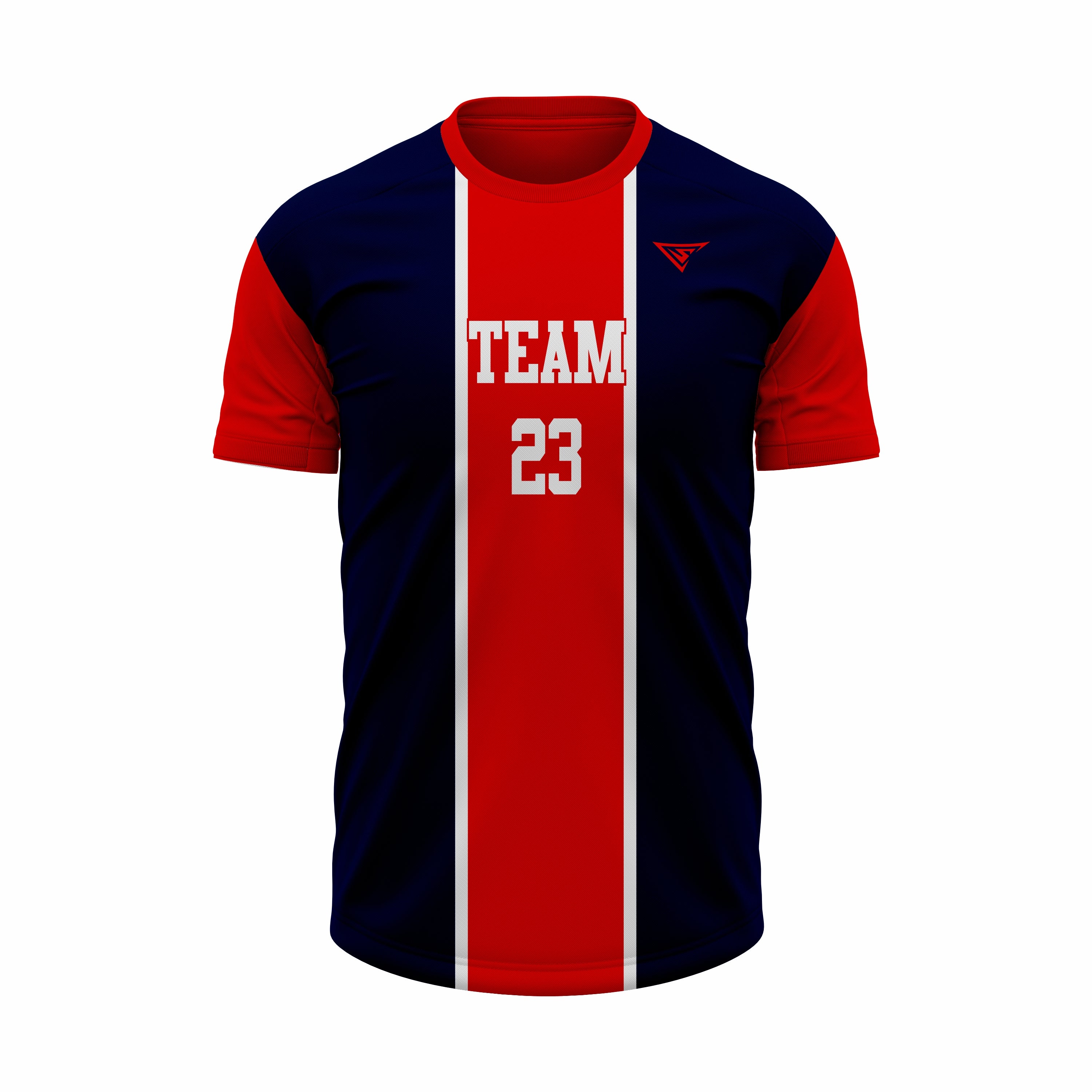 Custom Black, Red & White Sublimation Soccer Uniform
