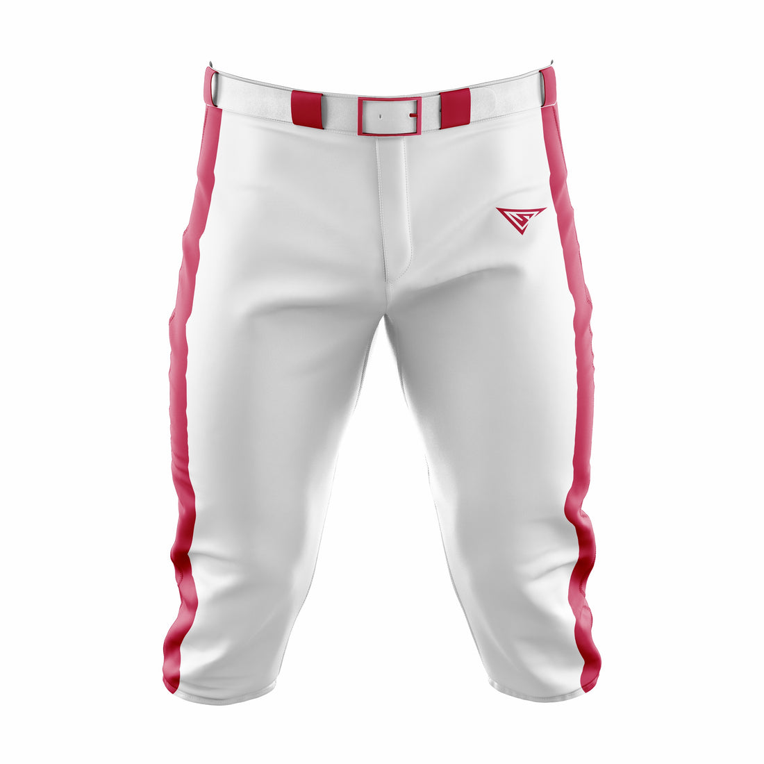 Custom White & Red Baseball Knicker Pant