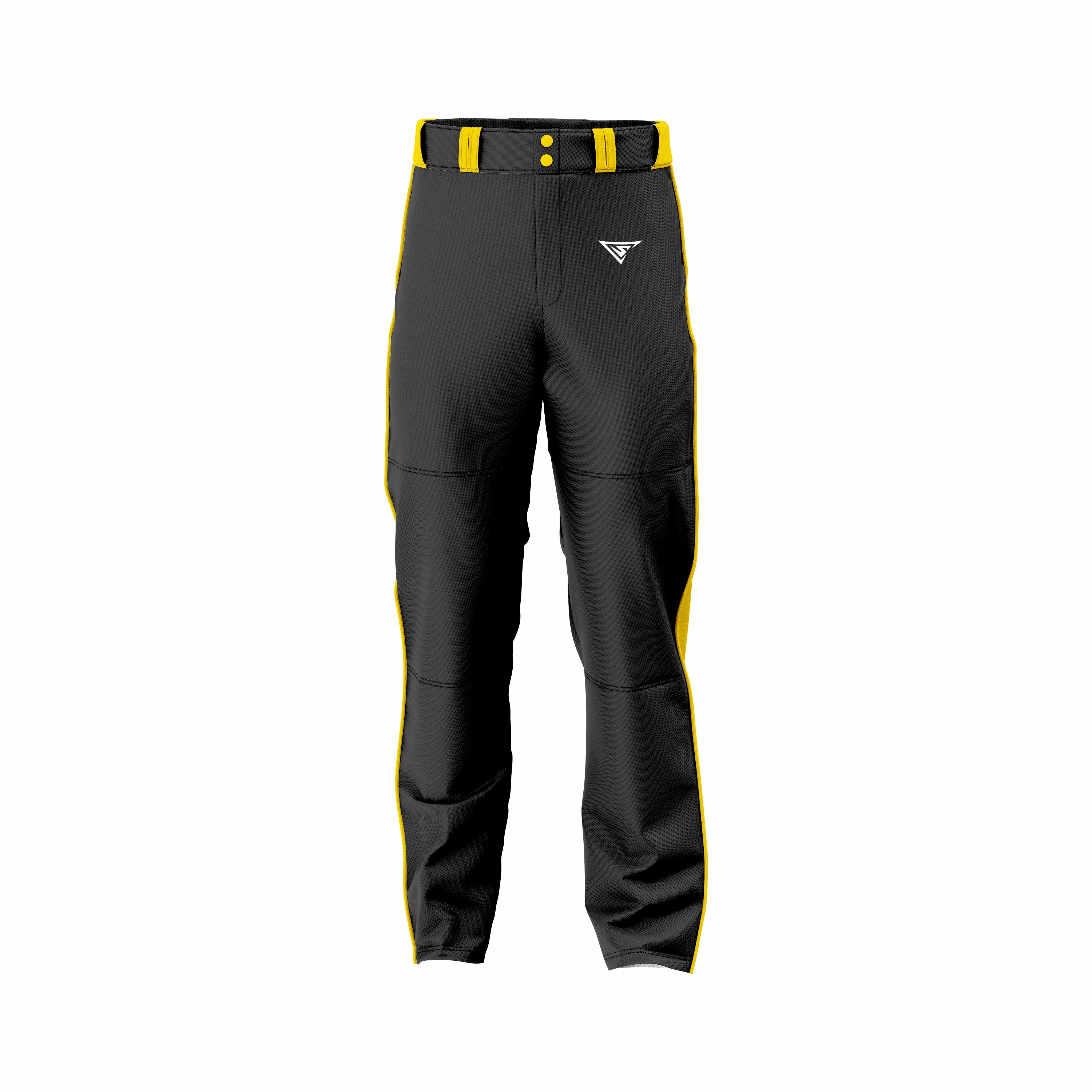 Custom Black & Yellow softball Pant