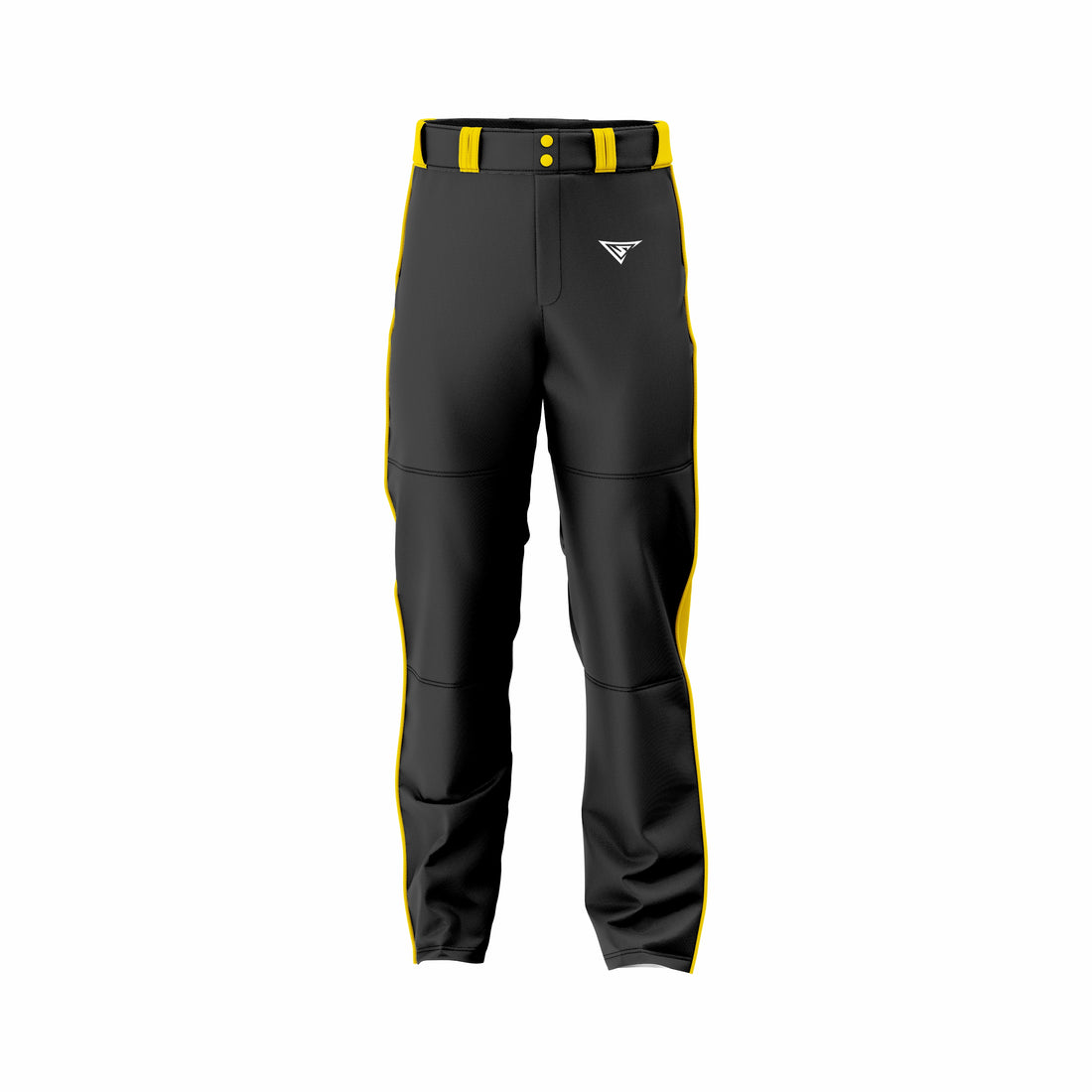 Custom Black & Yellow softball Pant