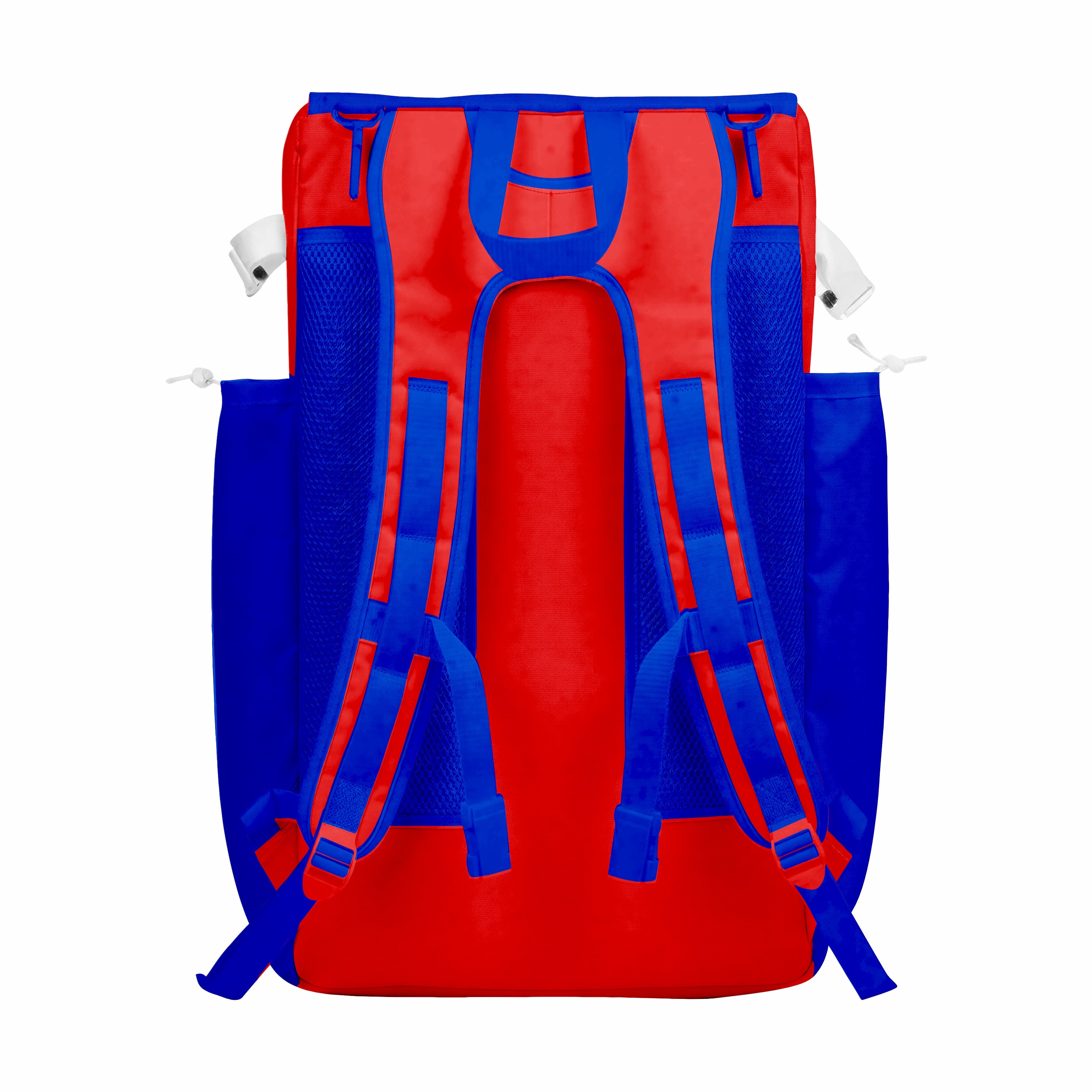 CUSTOM RED, BLUE & WHITE ELITE BASEBALL/SOFTBALL BACKPACKS