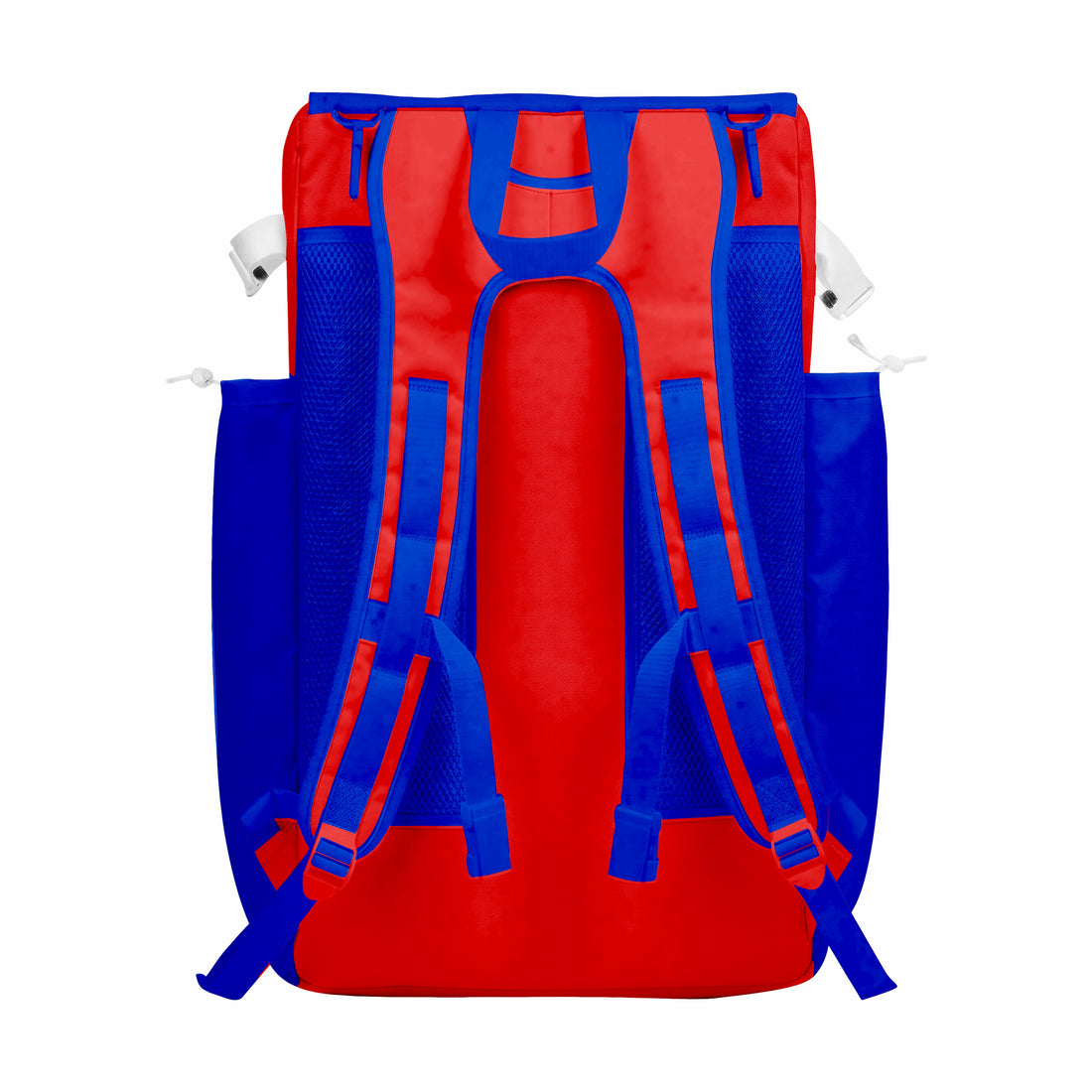 CUSTOM RED, BLUE & WHITE ELITE BASEBALL/SOFTBALL BACKPACKS