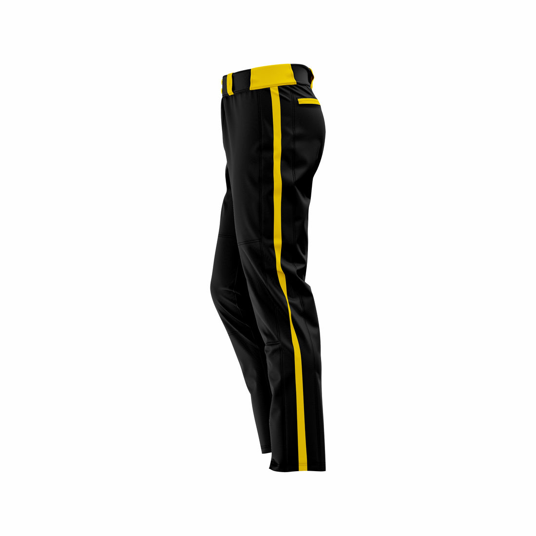 Custom Black & Yellow softball Pant