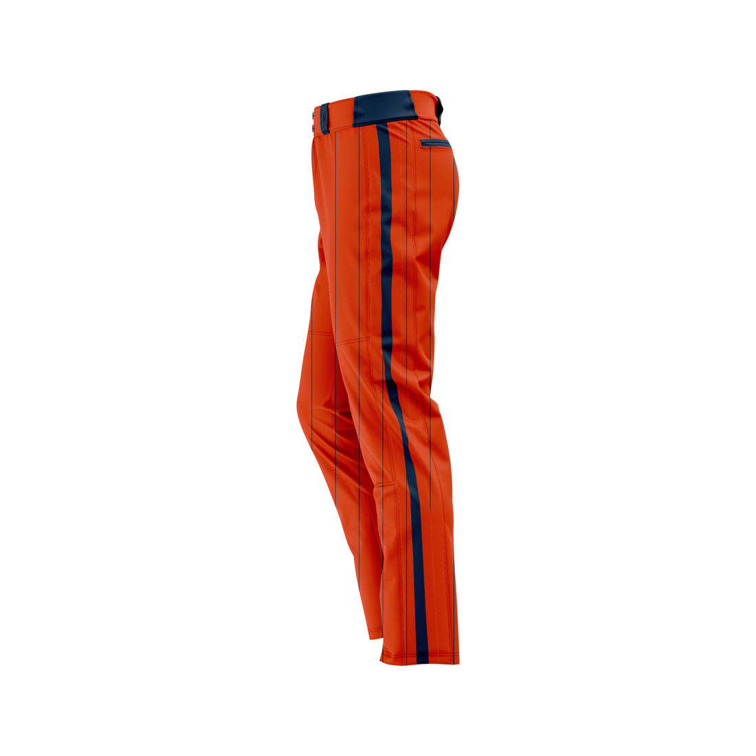 Custom Orange & Blue Baseball Pant