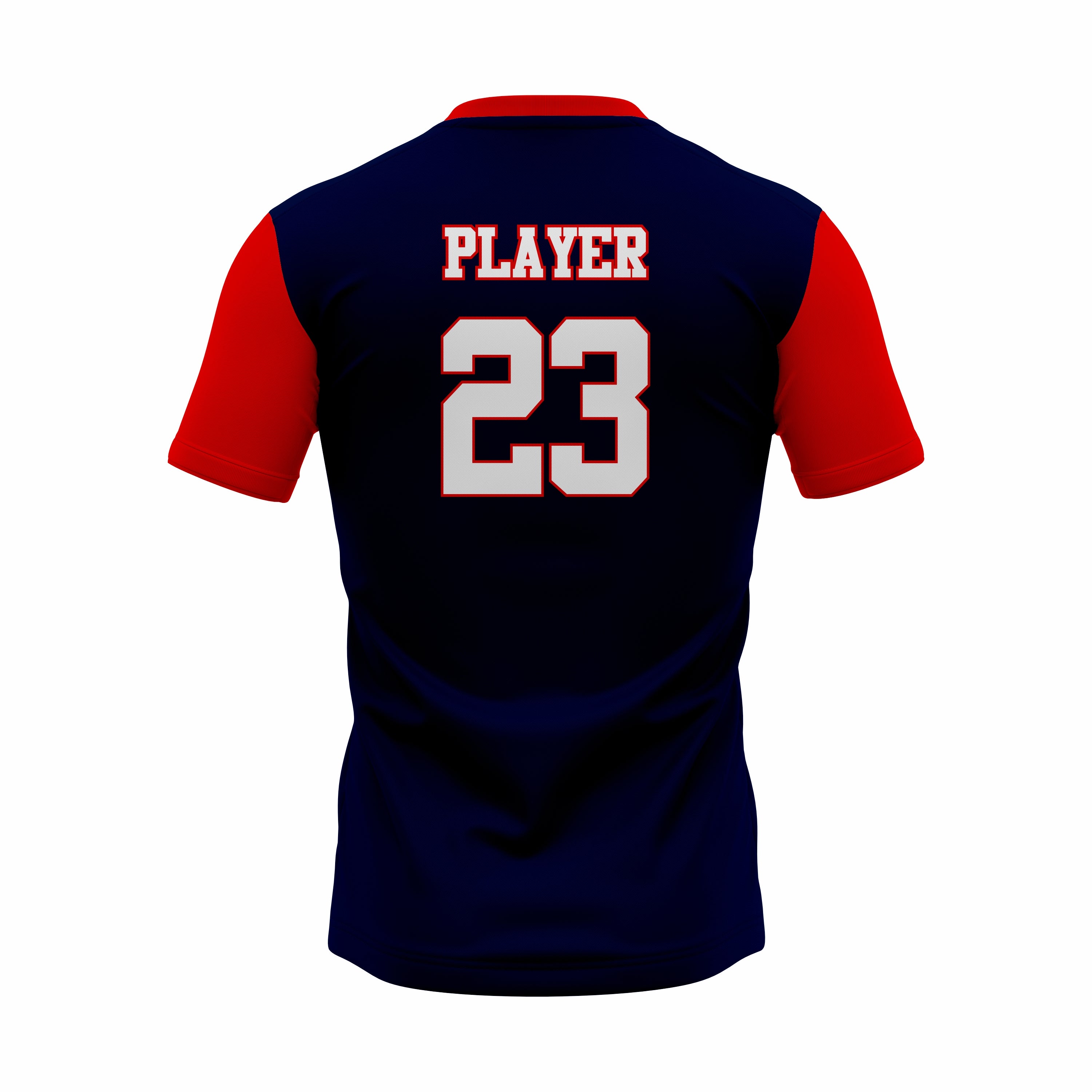 Custom Black, Red & White Sublimation Soccer Uniform