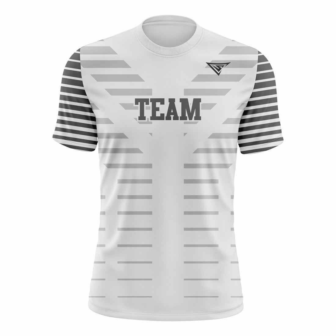 Custom White & Grey Crew Neck Softball Jerseys