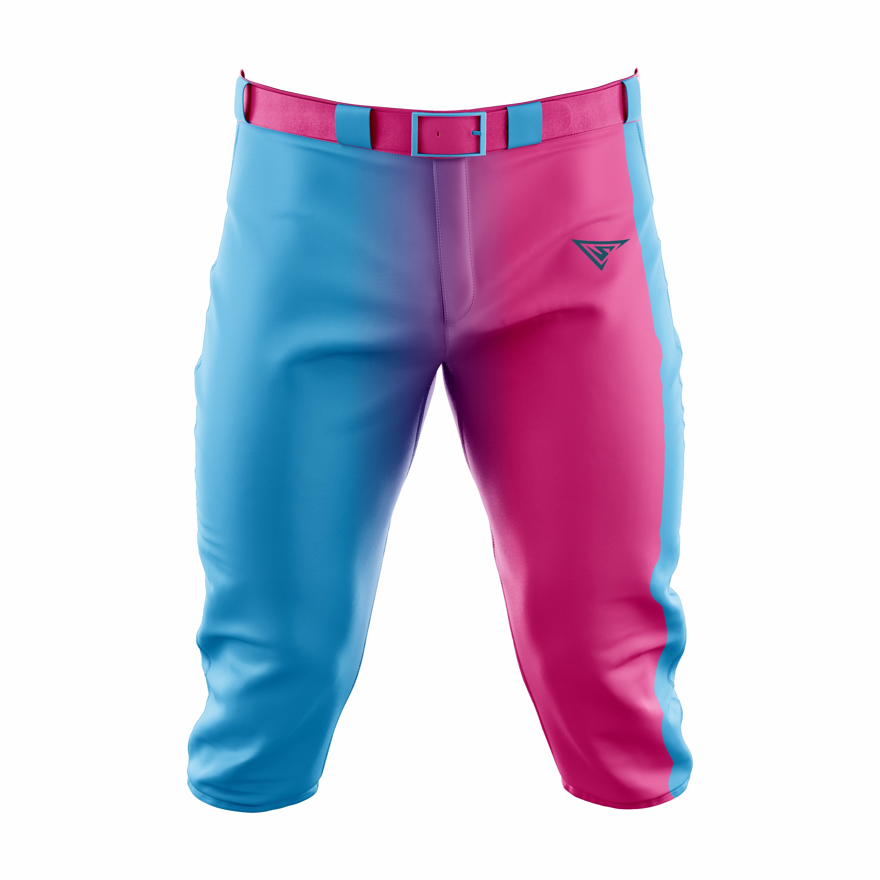 Custom Cyan & Pink softball Knicker Pant