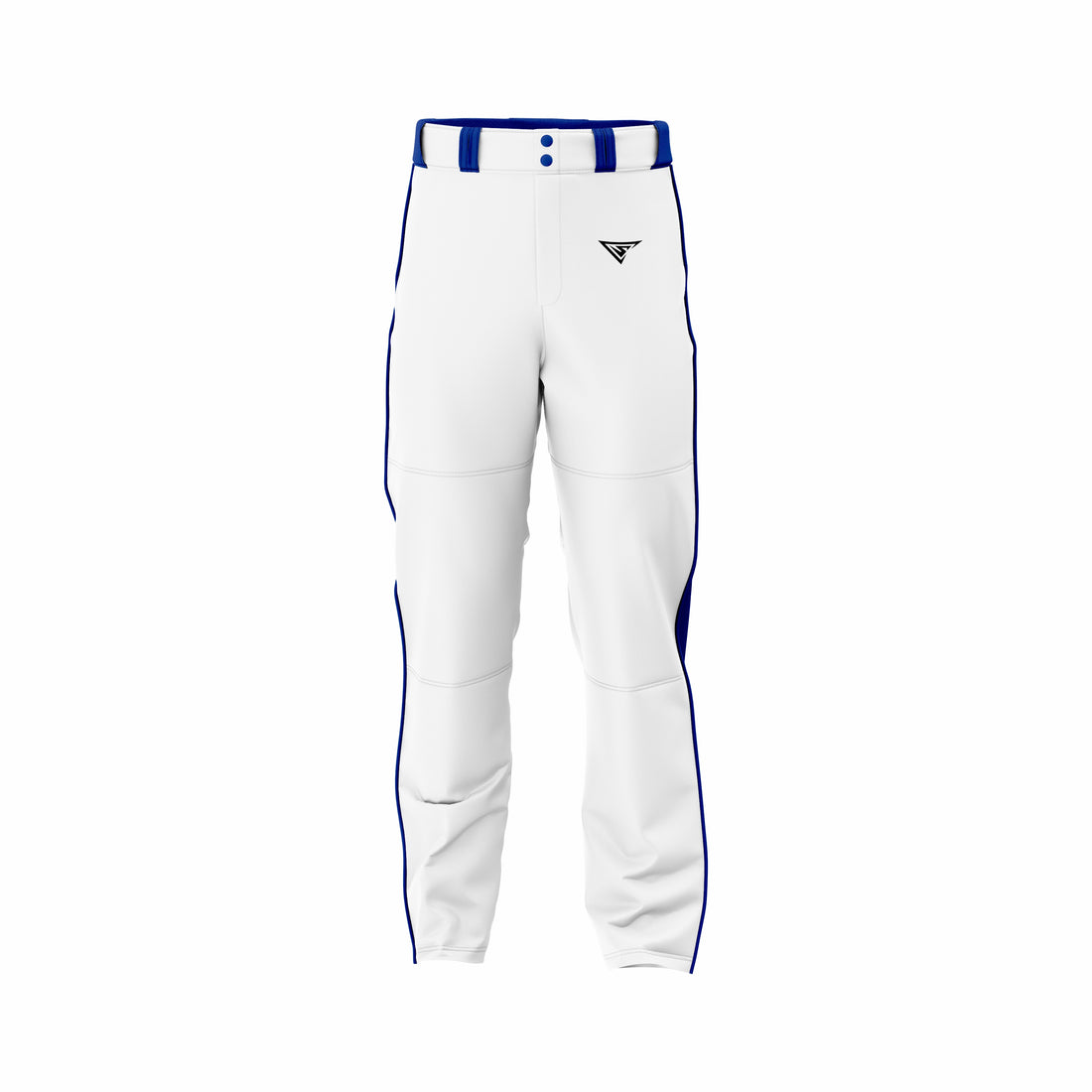 Custom White & Dark Blue softball Pant