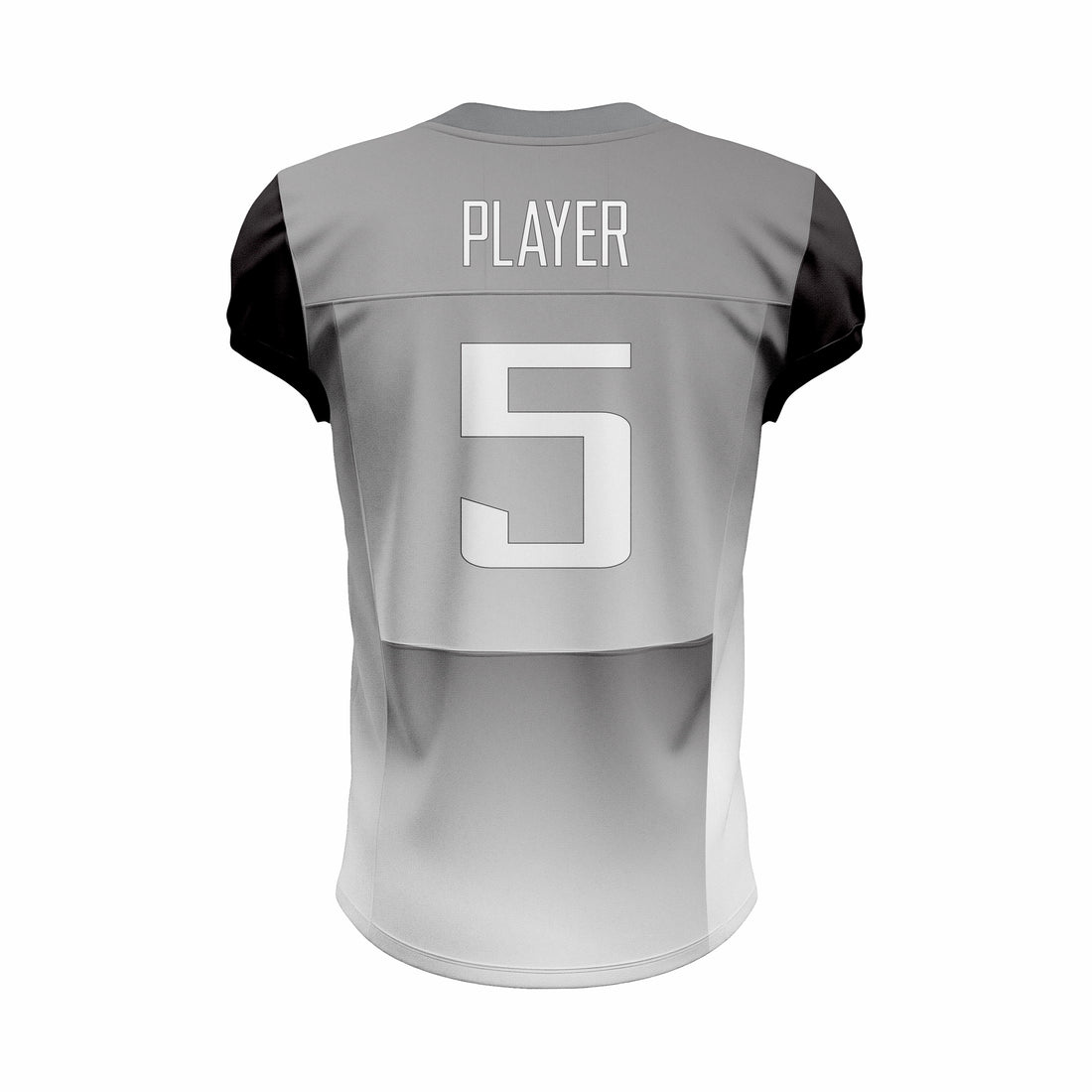 Custom Grey & Black American Football Jersey