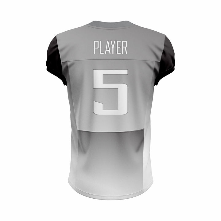 Custom Grey & Black American Football Jersey