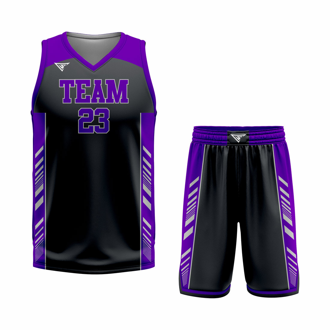 Custom Black Purple Basketball Uniform Set | Sports Custom Uniform