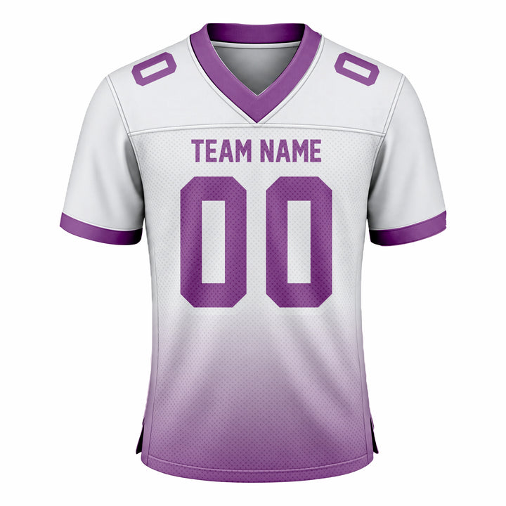 Custom Maroon & White American Football Fan Jersey