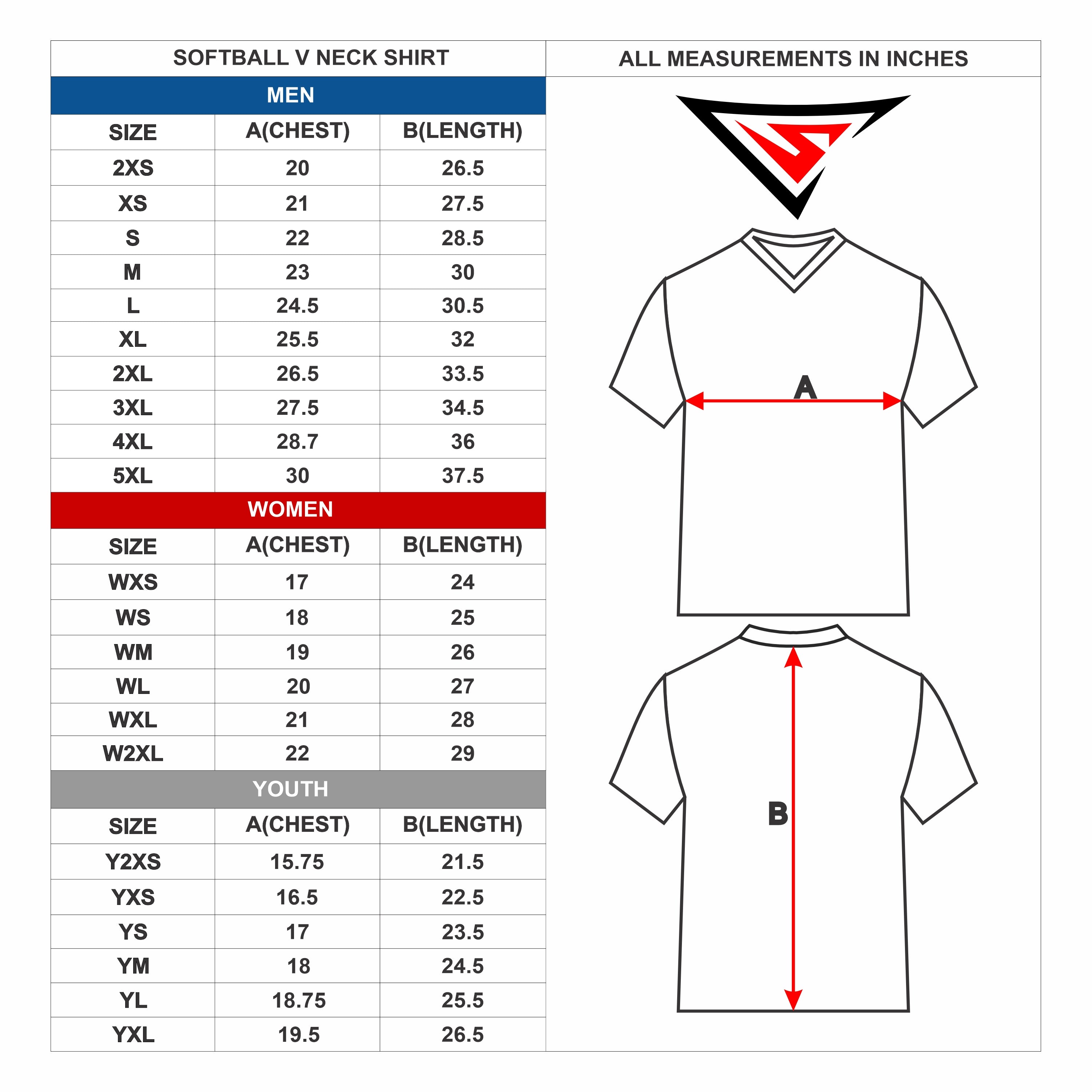 Custom Blue & Black V-Neck Softball Jerseys