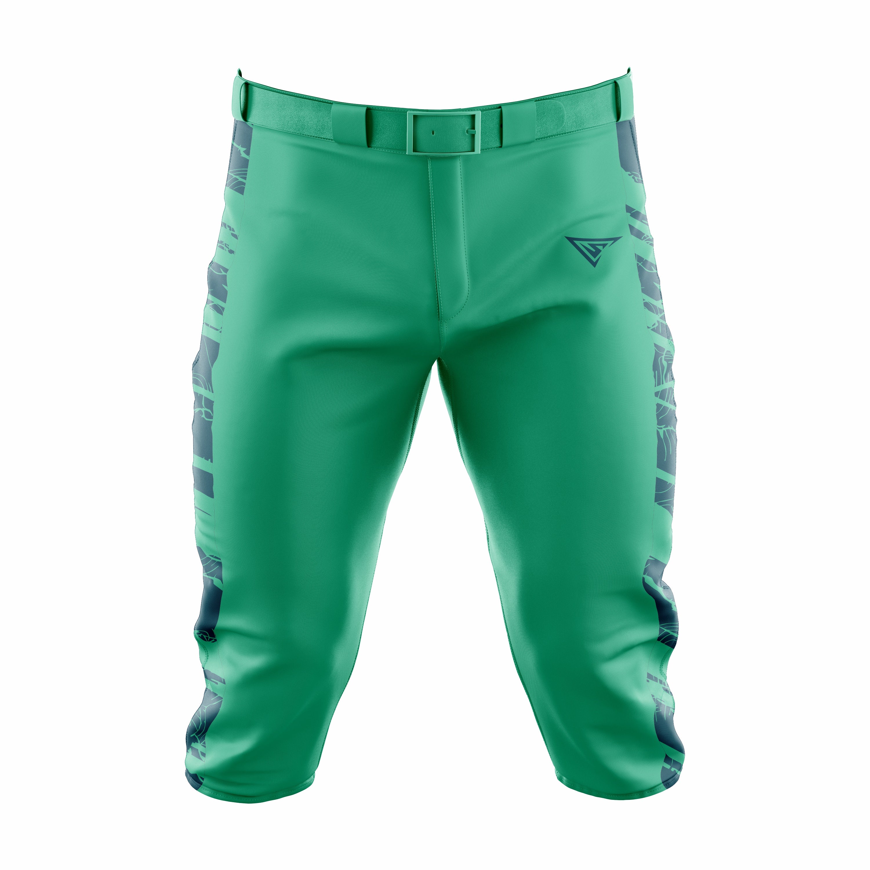 Custom Green & Dark Green Baseball Knicker Pant