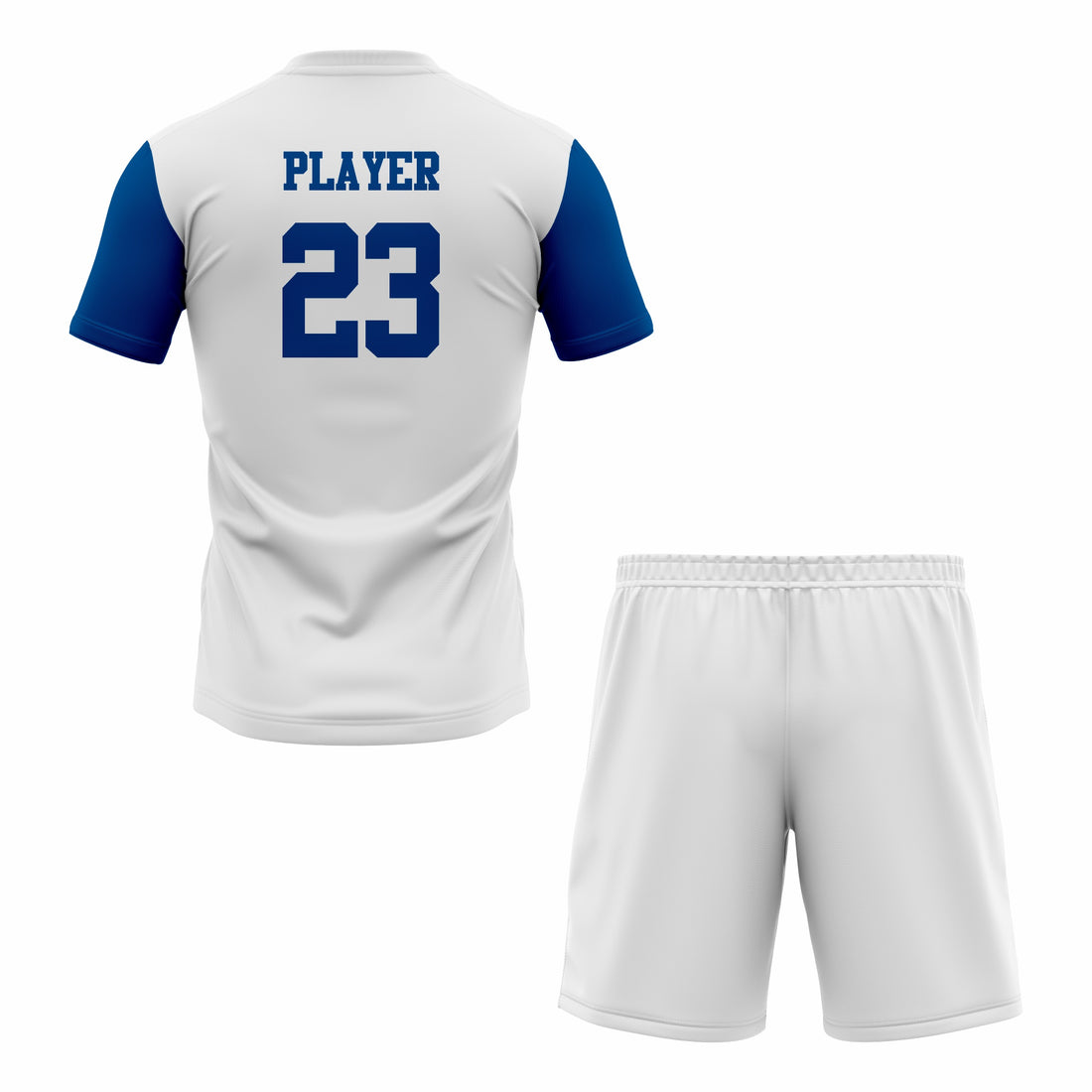 Custom Blue & White Sublimation Tennis Uniform