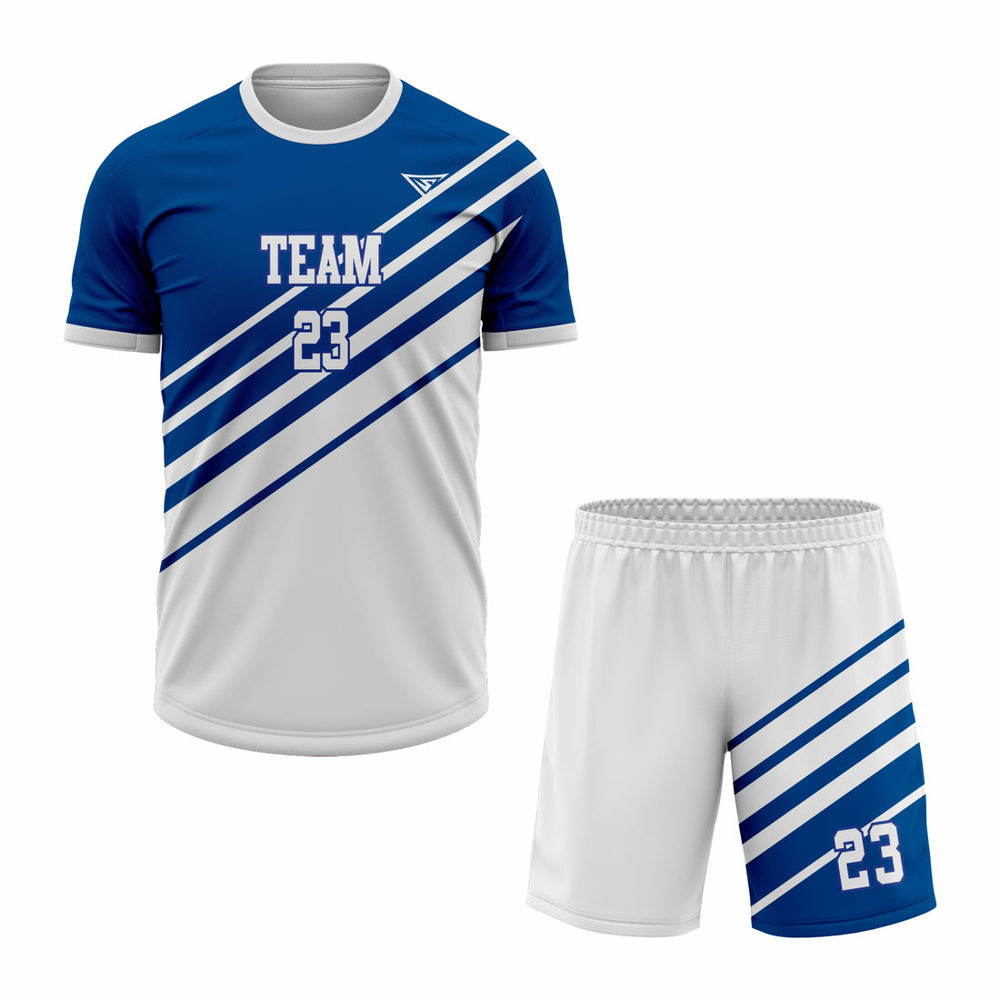 Custom Blue & White Sublimation Tennis Uniform