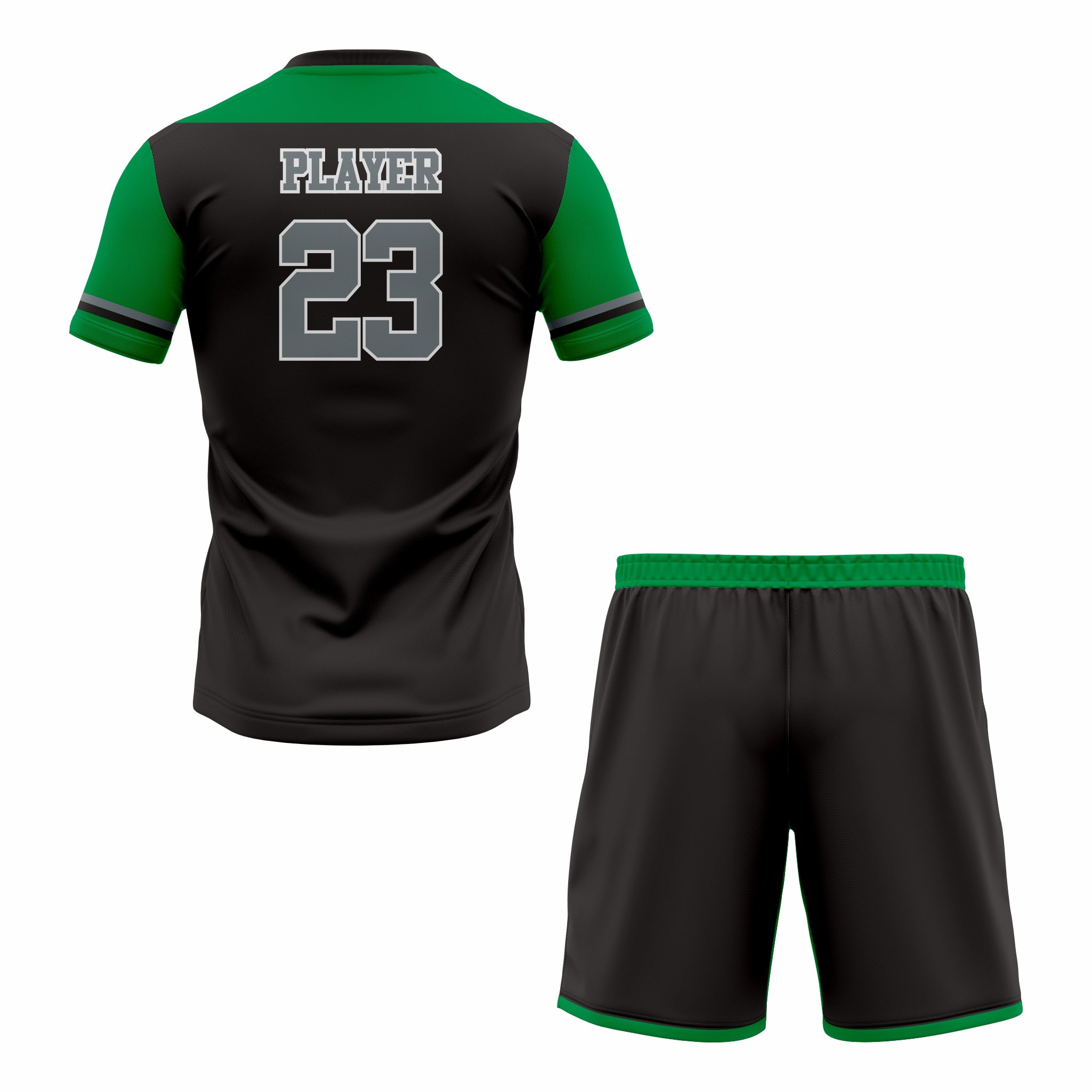 Custom Black & Green Sublimation Tennis Uniform