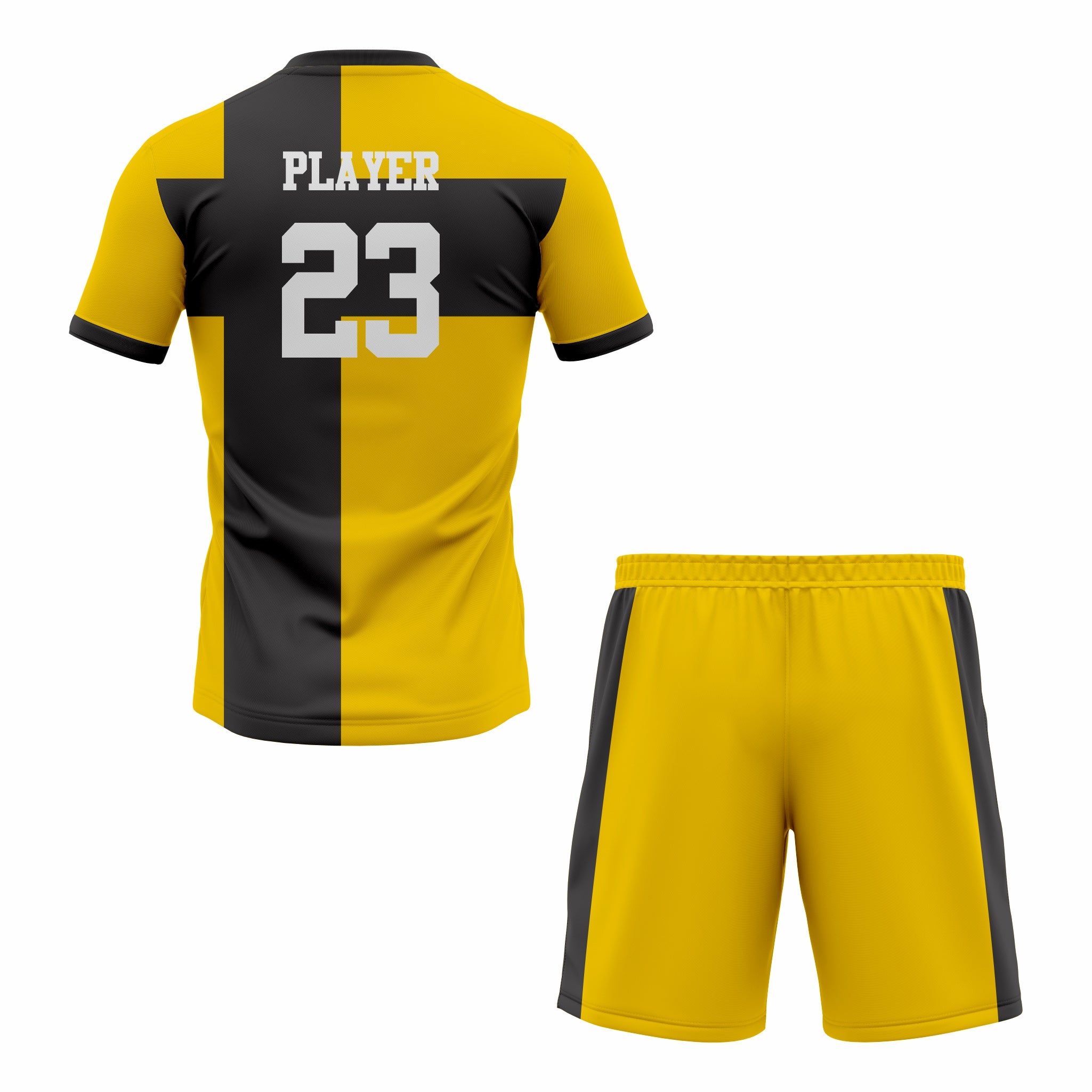 Custom Orange & Black Sublimation Tennis Uniform