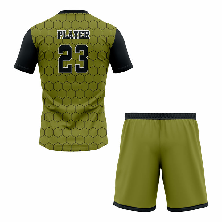 Custom Green & Black Sublimation Tennis Uniform