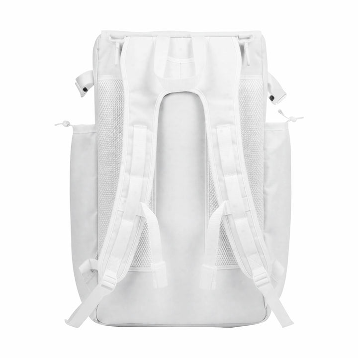 CUSTOM WHITE, BLUE & RED ELITE BASEBALL/SOFTBALL BACKPACKS