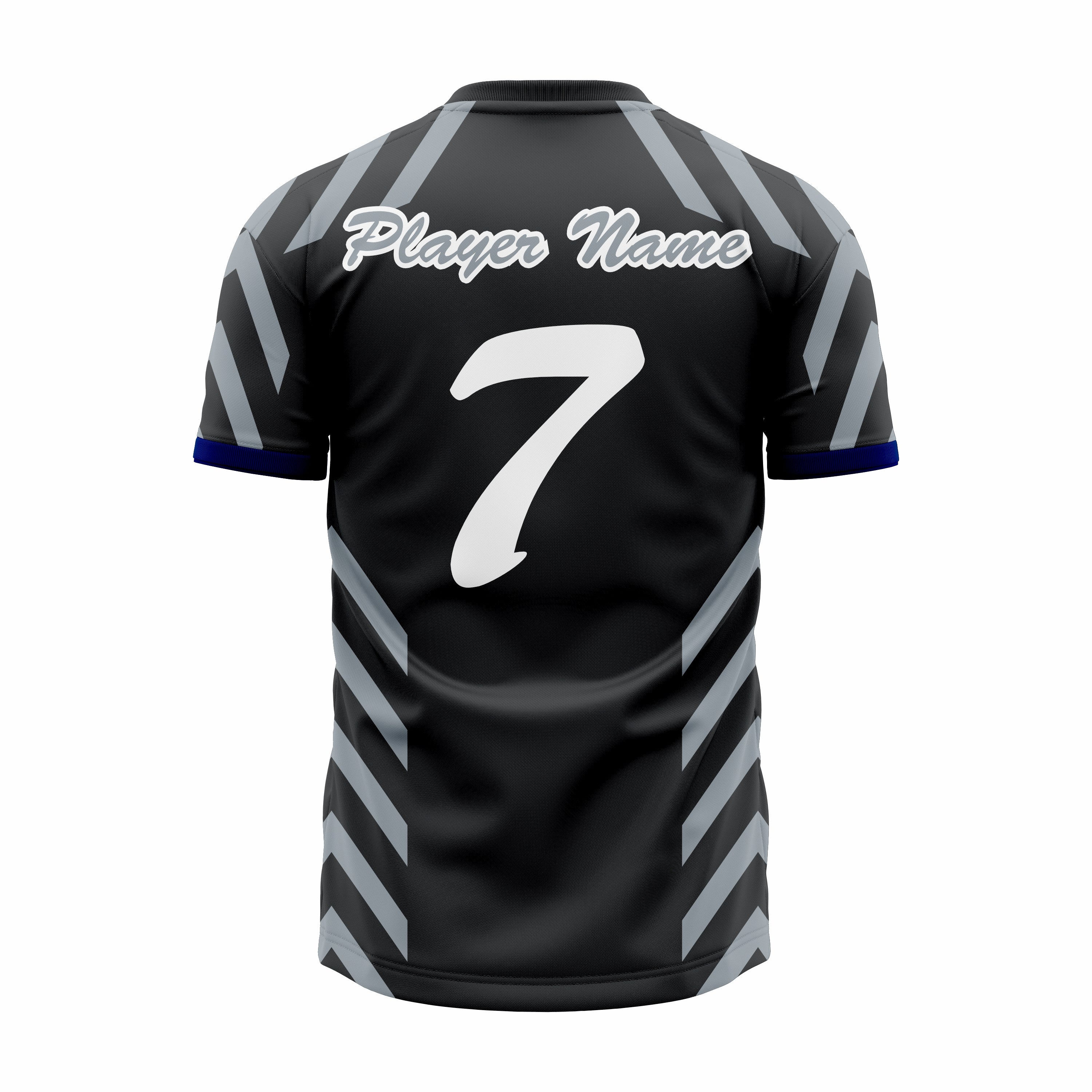 Custom Black & Grey V-Neck Softball Jerseys