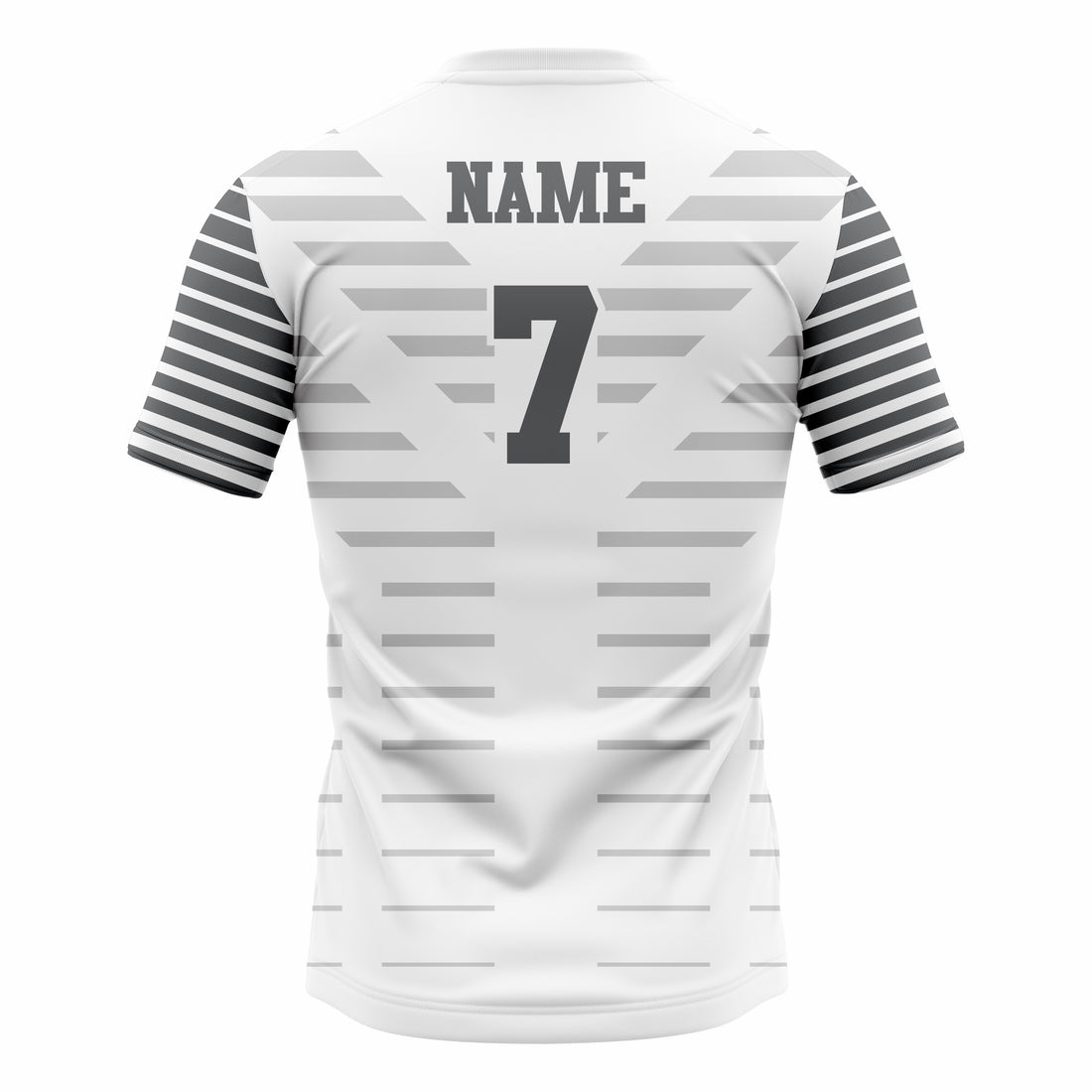 Custom White & Grey Crew Neck Softball Jerseys