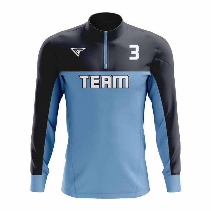 CUSTOM ¼ ZIP LONG SLEEVE CAGE JACKETS