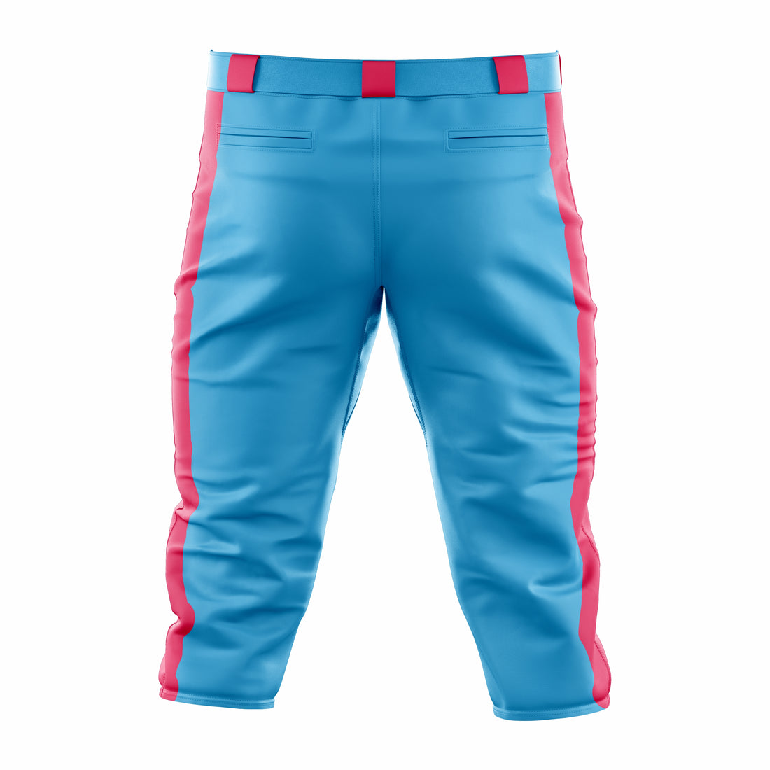 Custom Pink & Cyan softball Knicker Pant
