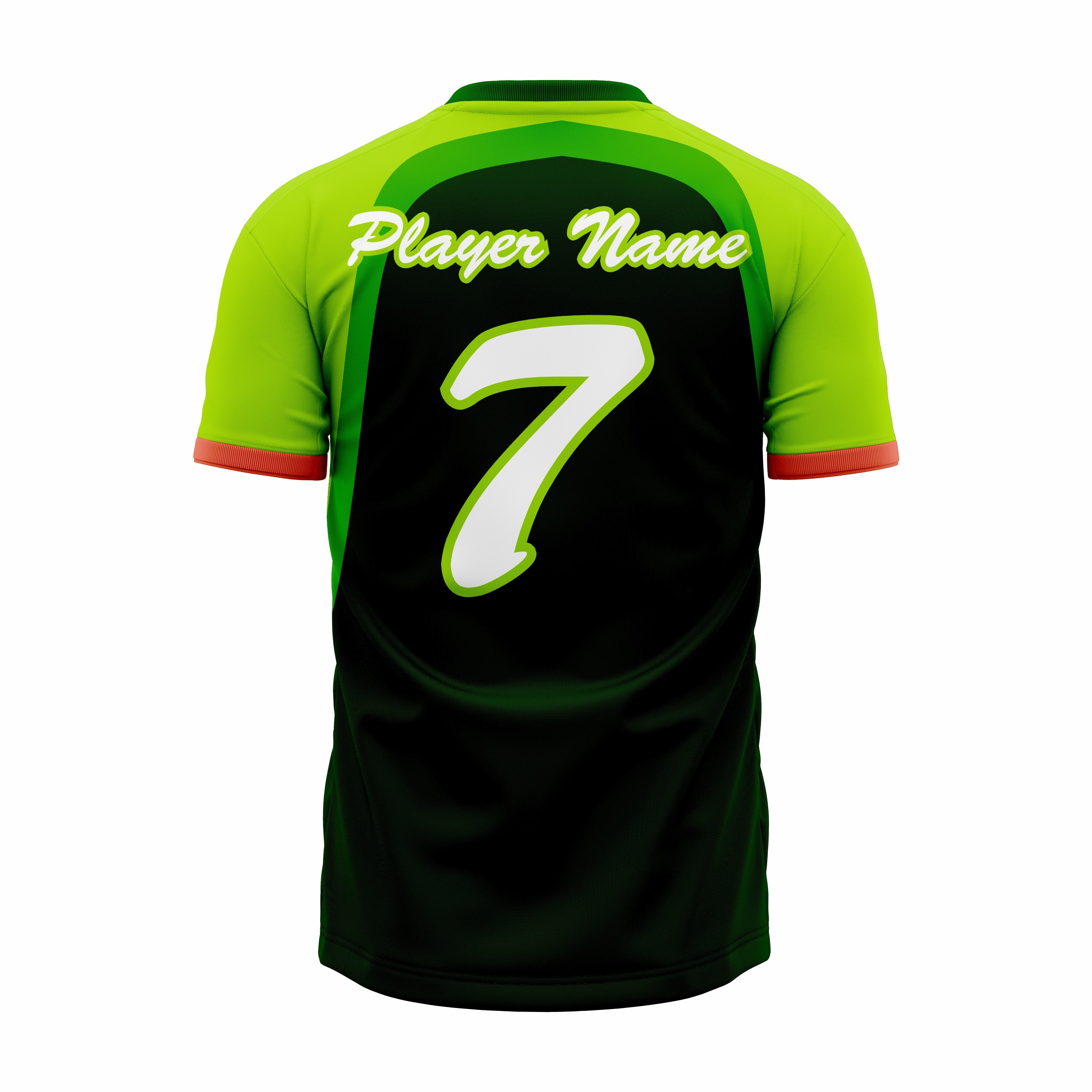 Custom Black, Green & White V-Neck Softball Jerseys