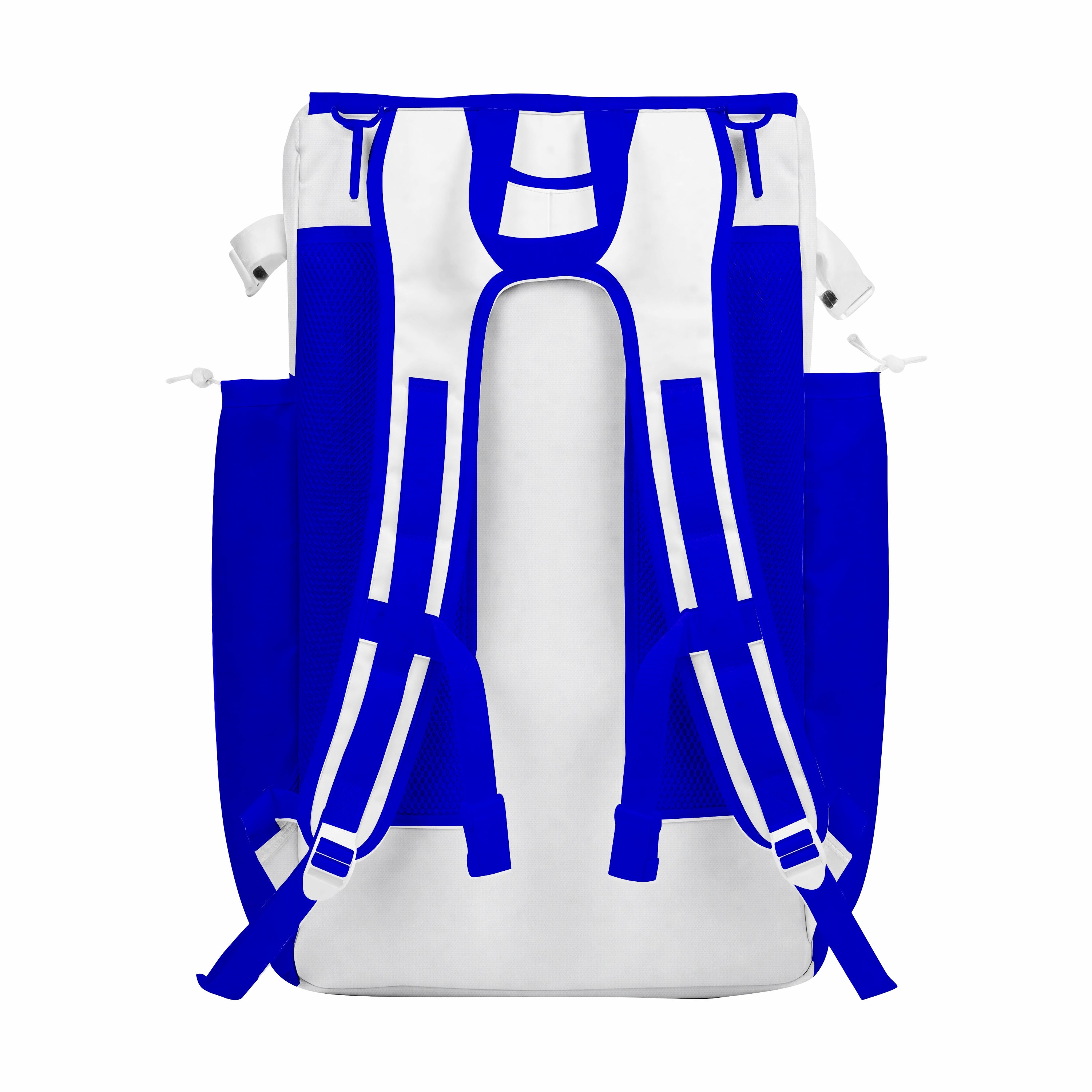 CUSTOM WHITE, BLUE & BLACK ELITE BASEBALL/SOFTBALL BACKPACKS