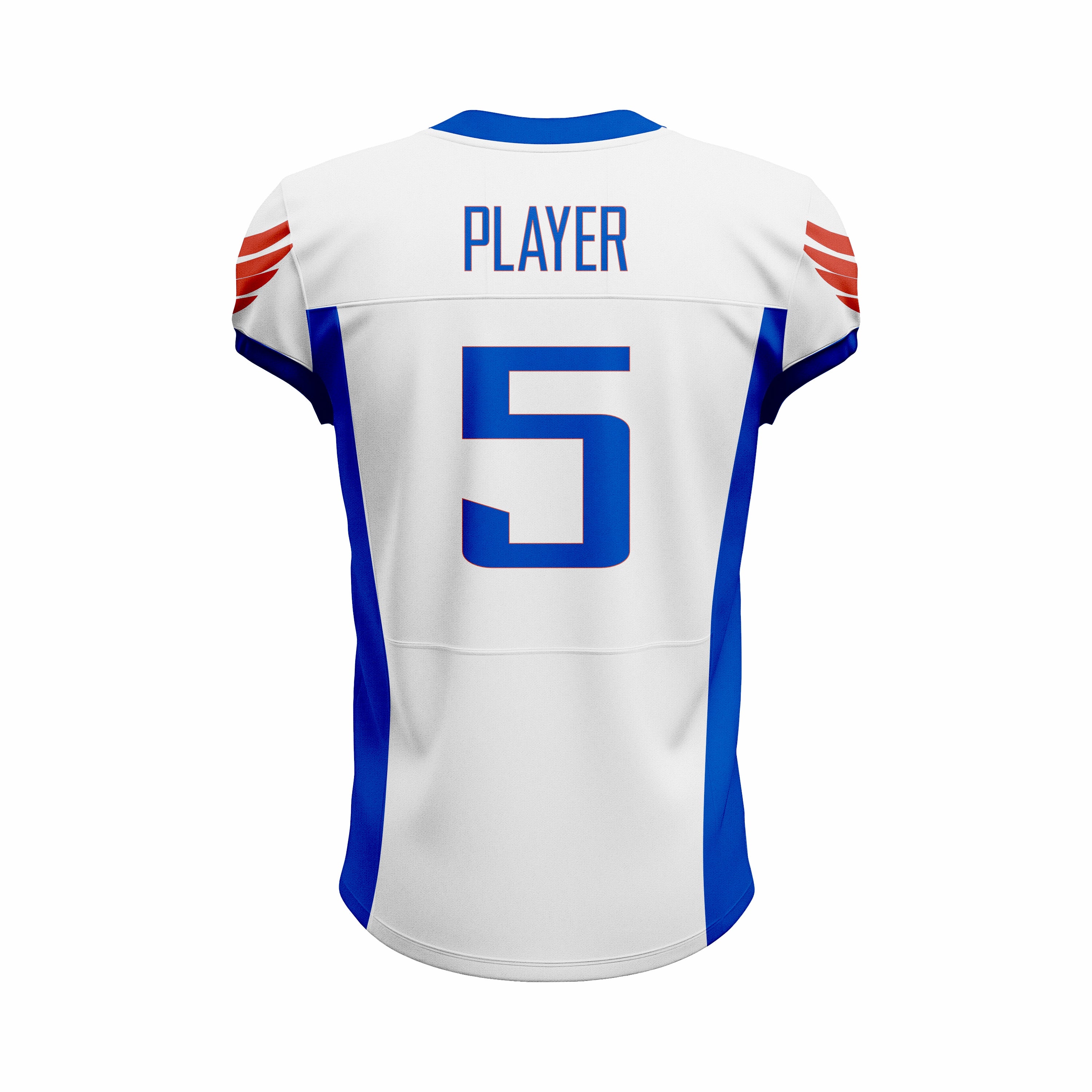 Custom Blue & White American Football Jersey